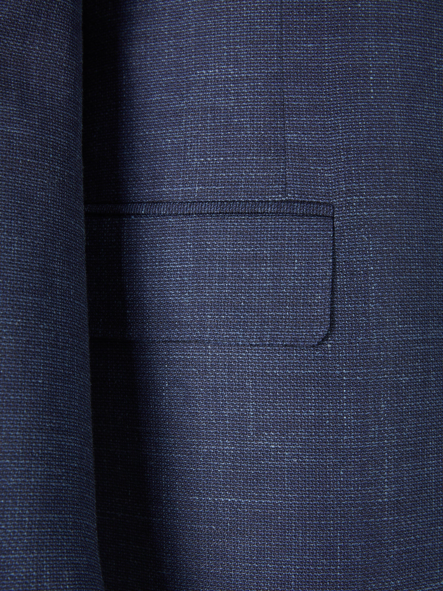Outlet online Canali Hombre Americana Texturizada Lana color Azul Cobalto sku 302-003319 01 - Foto 4