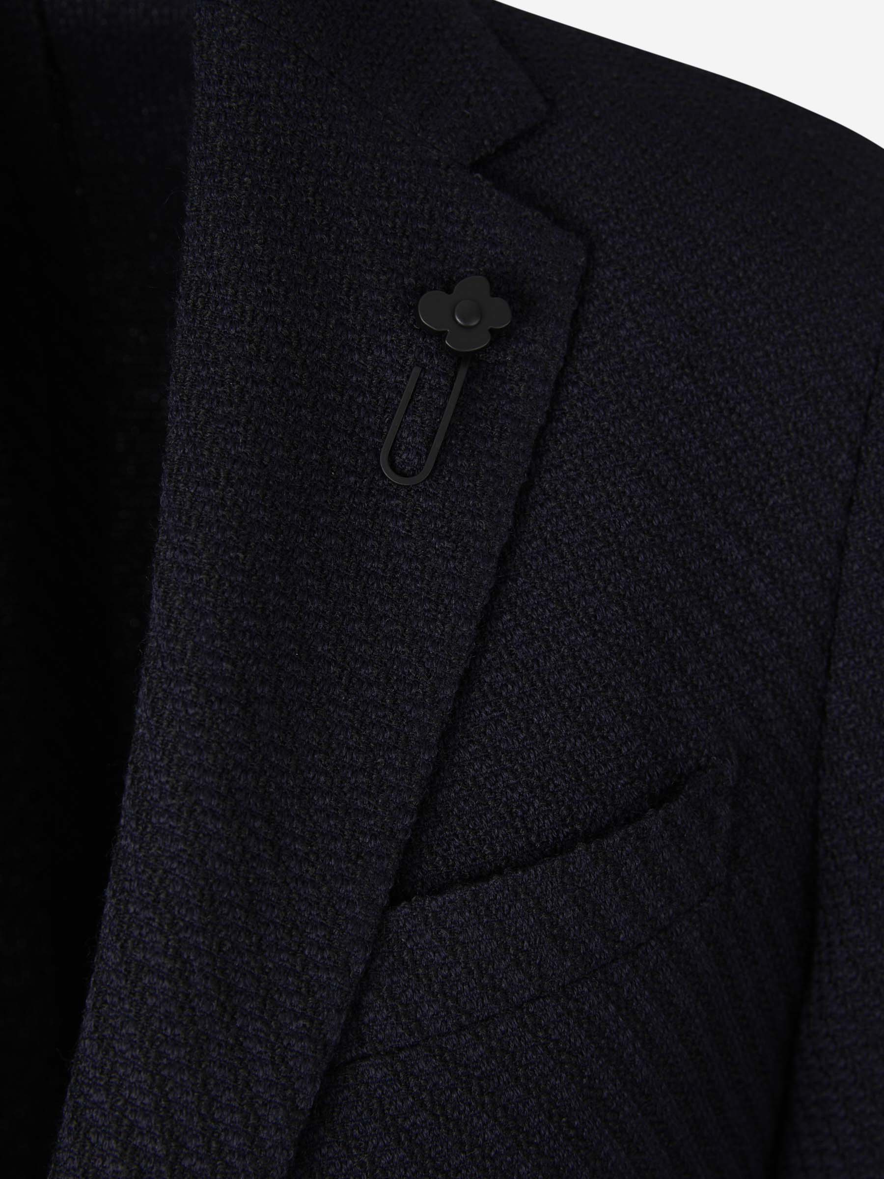 Outlet online Lardini Hombre Americana Lino Y Algodón color Azul Marino sku 302-003340 01 - Foto 3