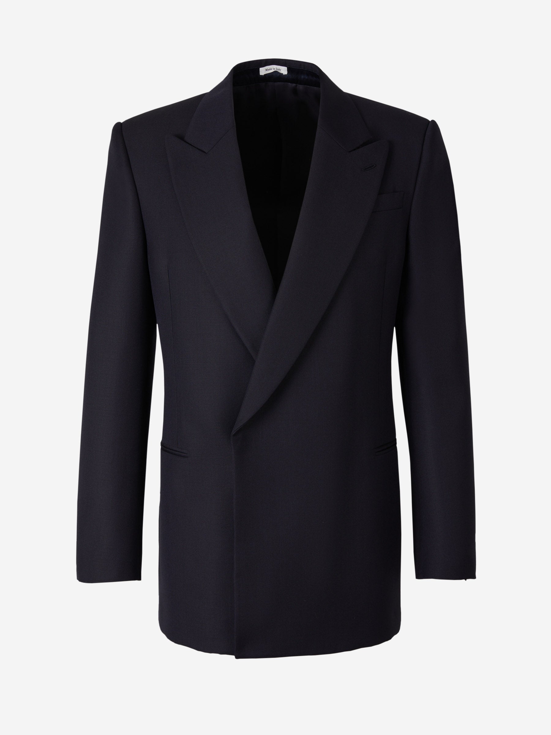 Outlet online McQueen Hombre Americana Lana Mohair color Azul Marino sku 302-003353 01 - Foto 1