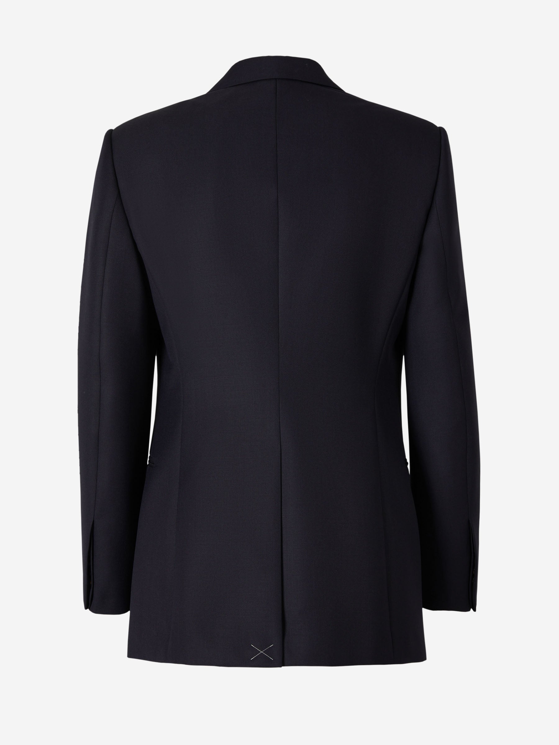 Outlet online McQueen Hombre Americana Lana Mohair color Azul Marino sku 302-003353 01 - Foto 2