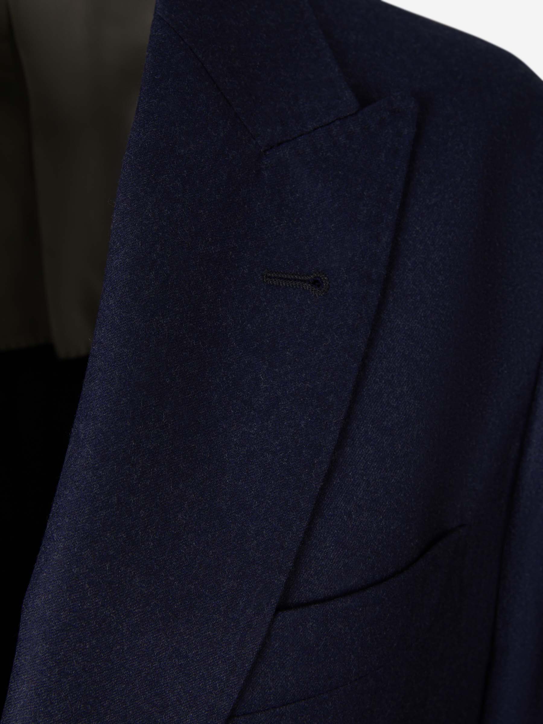 Outlet online Brunello Cucinelli Hombre Americana Cruzada Lana color Azul Marino sku 302-003382 01 - Foto 3