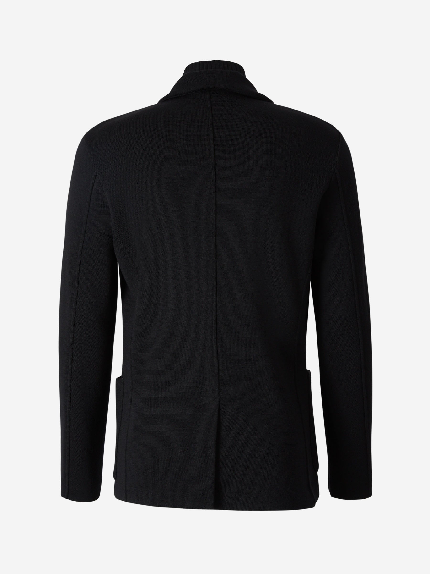 Outlet online Gran Sasso Hombre Chaqueta Punto Rainwool color Negro sku 302-003396 01 - Foto 2