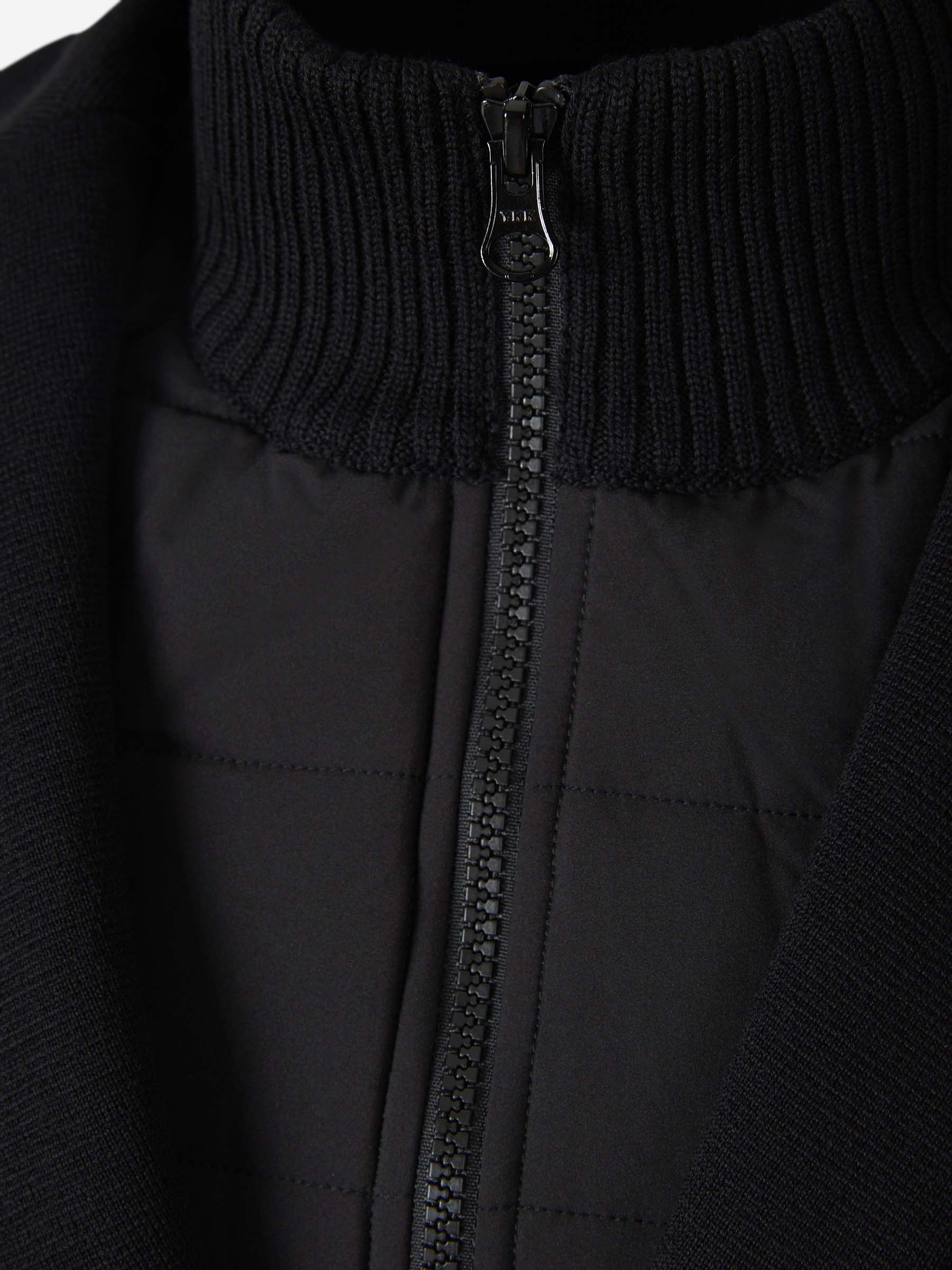 Outlet online Gran Sasso Hombre Chaqueta Punto Rainwool color Negro sku 302-003396 01 - Foto 3
