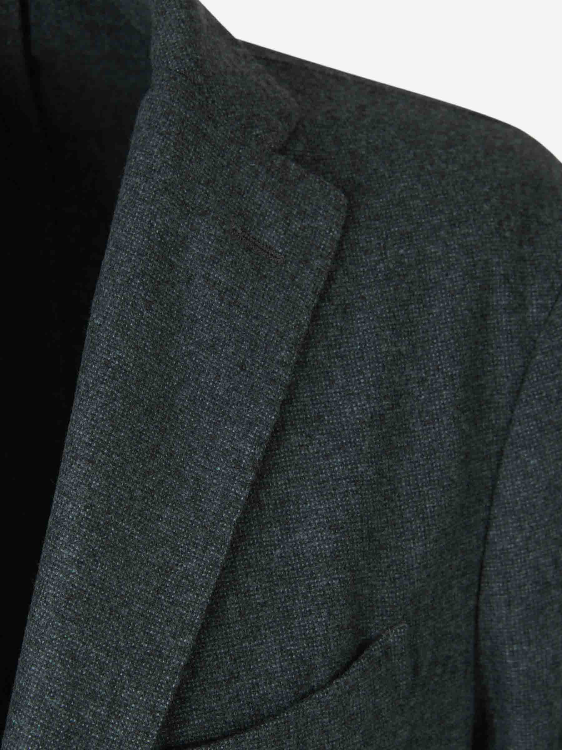 Outlet online Boglioli Hombre Americana Lisa Lana color Verde Oscuro sku 302-003496 01 - Foto 4