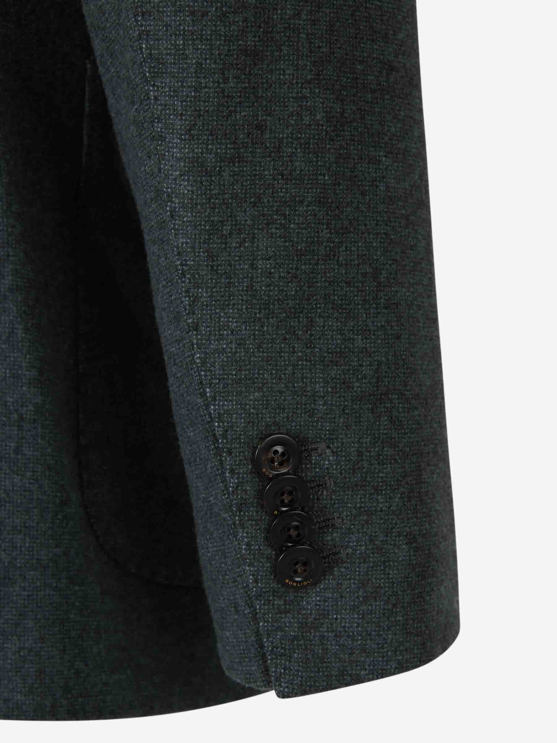 Outlet online Boglioli Hombre Americana Lisa Lana color Verde Oscuro sku 302-003496 01 - Foto 5