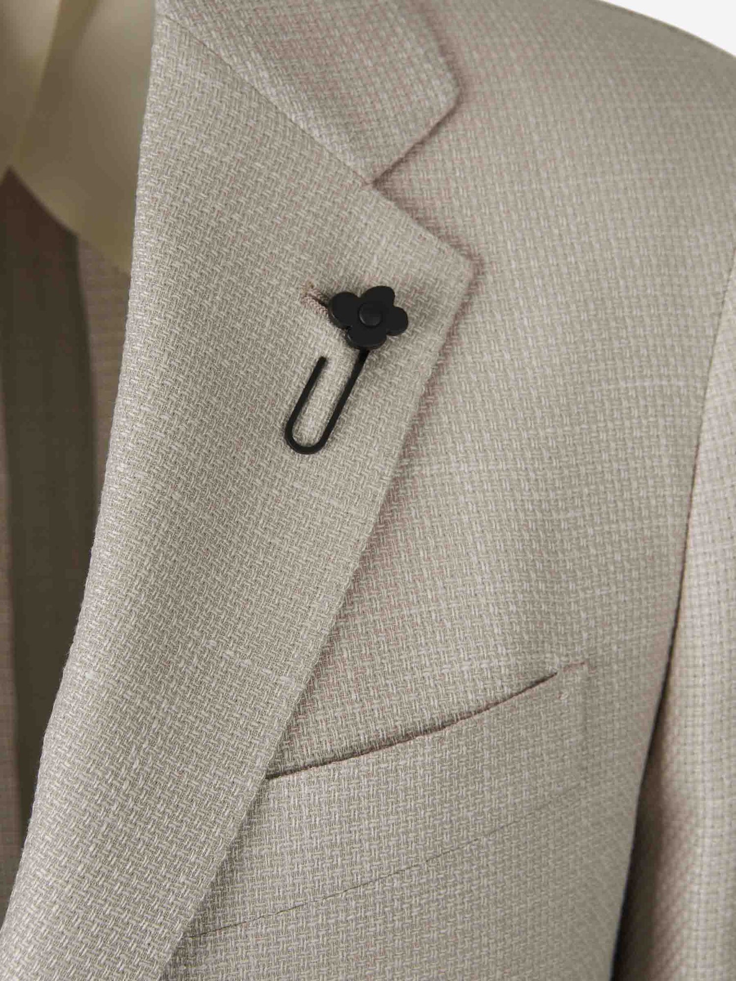 Lardini Hombre Barcelona Americana Recta Lana color Beige sku 302-003531 01 - Foto 3