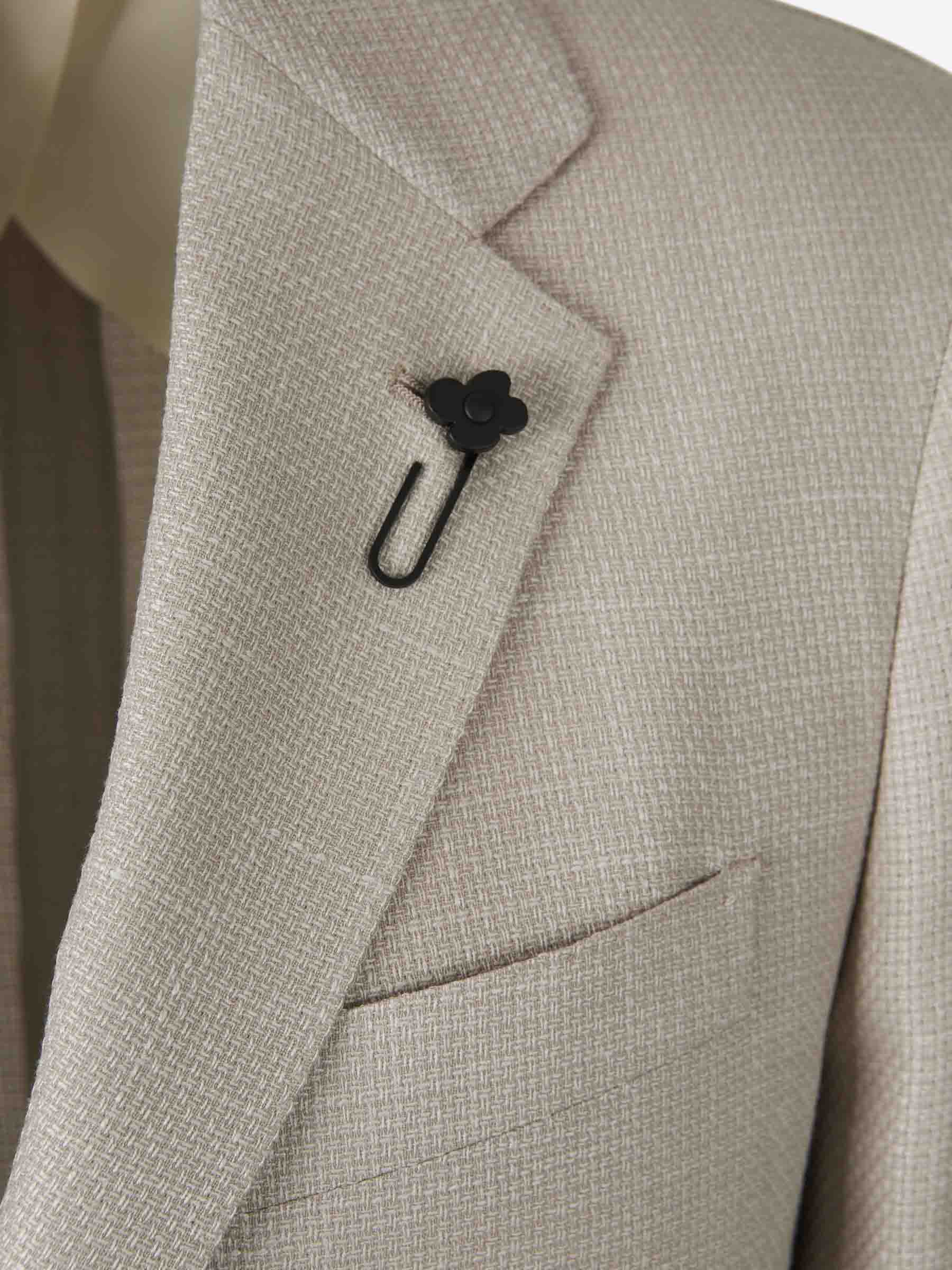Lardini Hombre Barcelona Americana Recta Lana color Beige sku 302-003531 01 - Foto 3