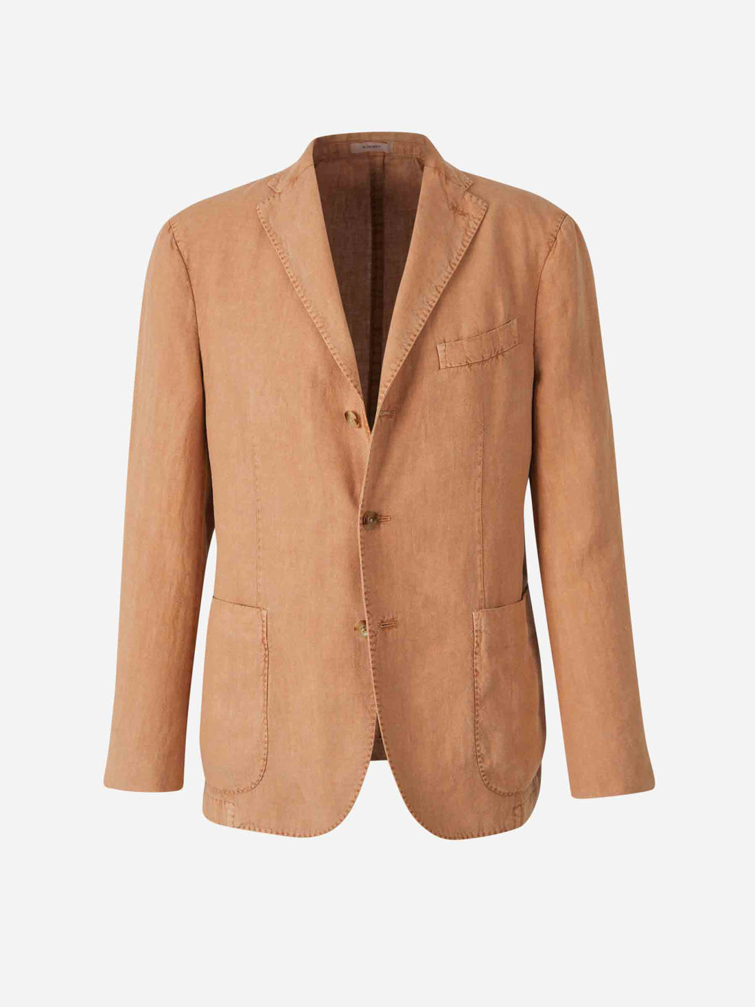 Boglioli Hombre Barcelona Americana Lisa Lino color Naranja Claro sku 302-003536 01 - Foto 1