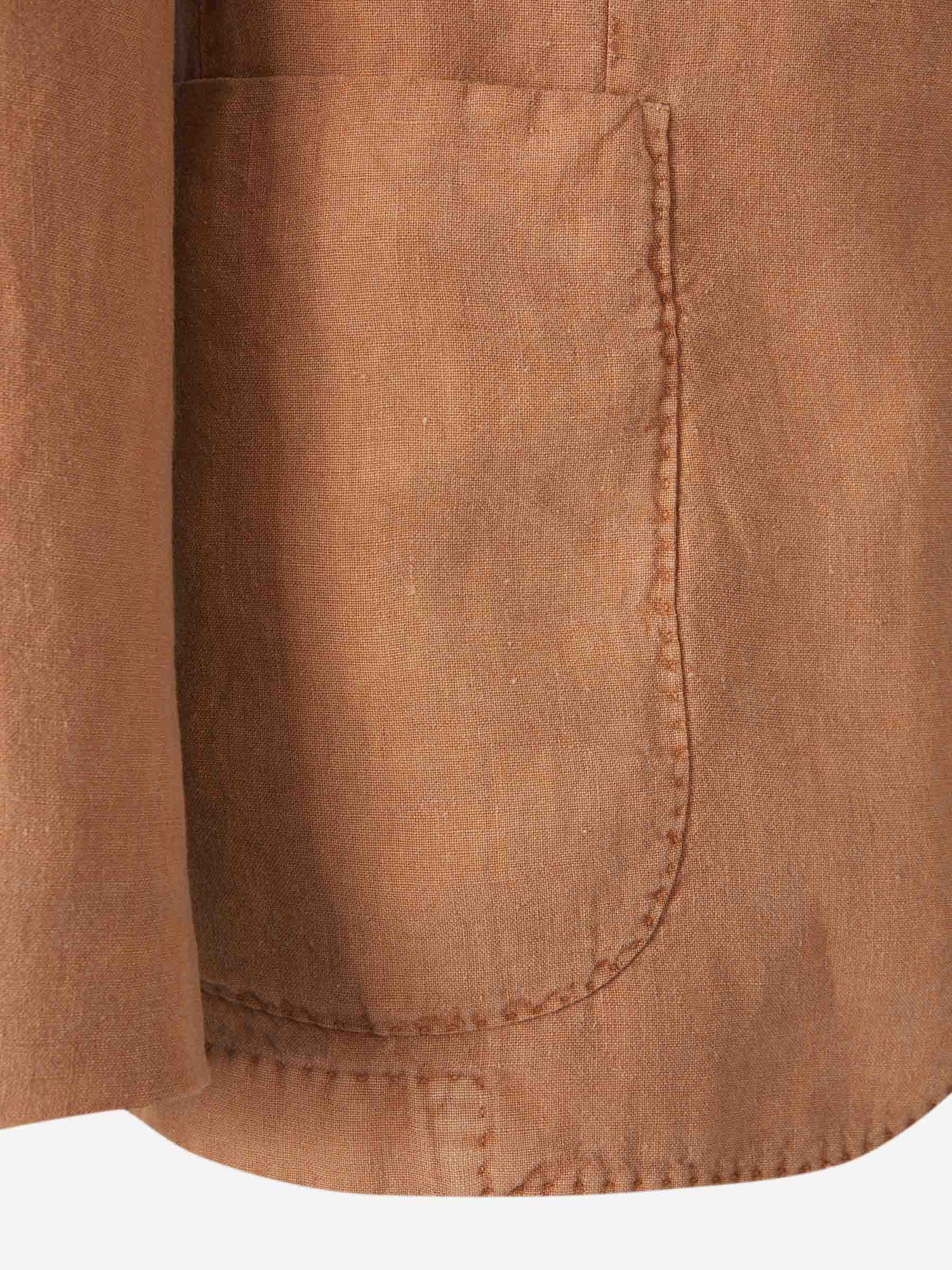 Boglioli Hombre Barcelona Americana Lisa Lino color Naranja Claro sku 302-003536 01 - Foto 4