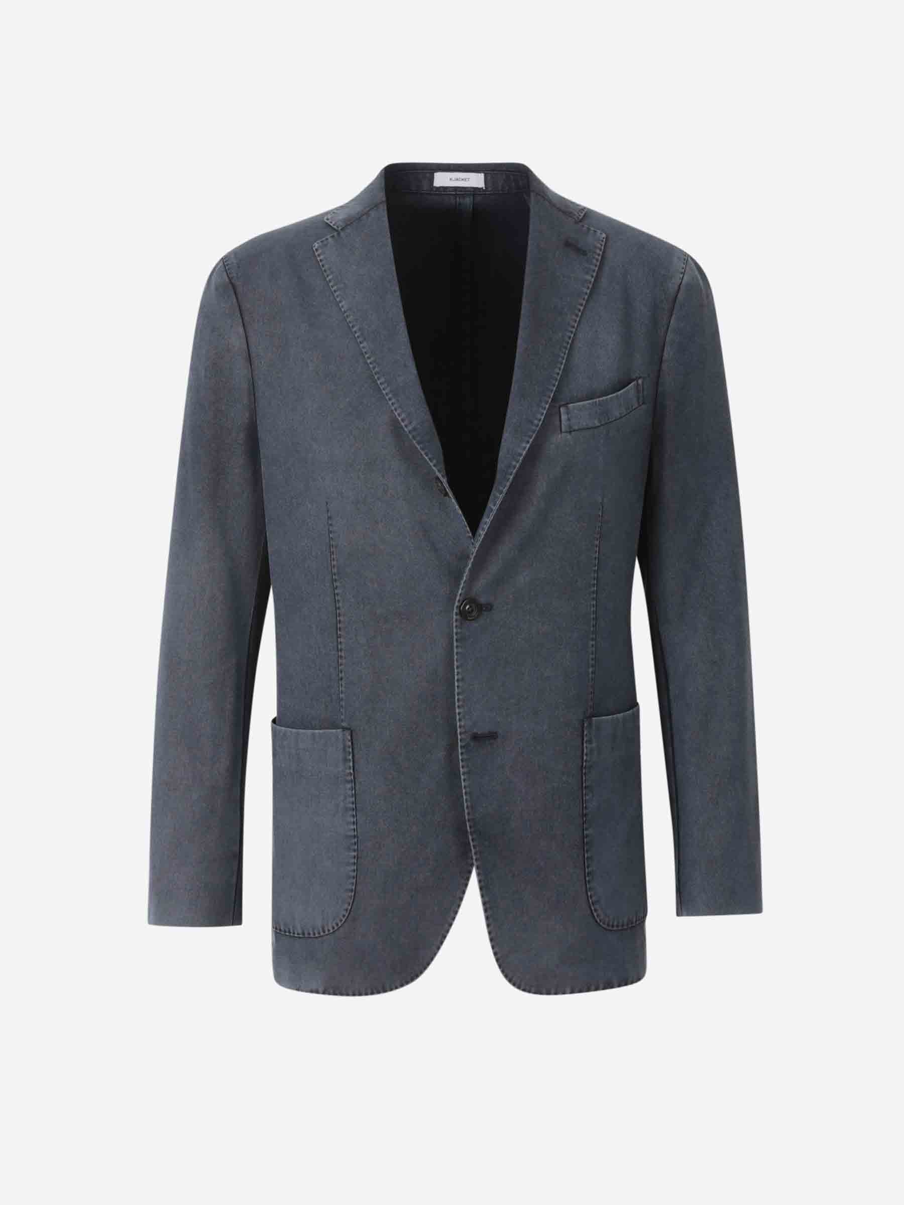 Outlet online Boglioli Hombre Americana Recta Lana color Azul Marino sku 302-003540 01 - Foto 1