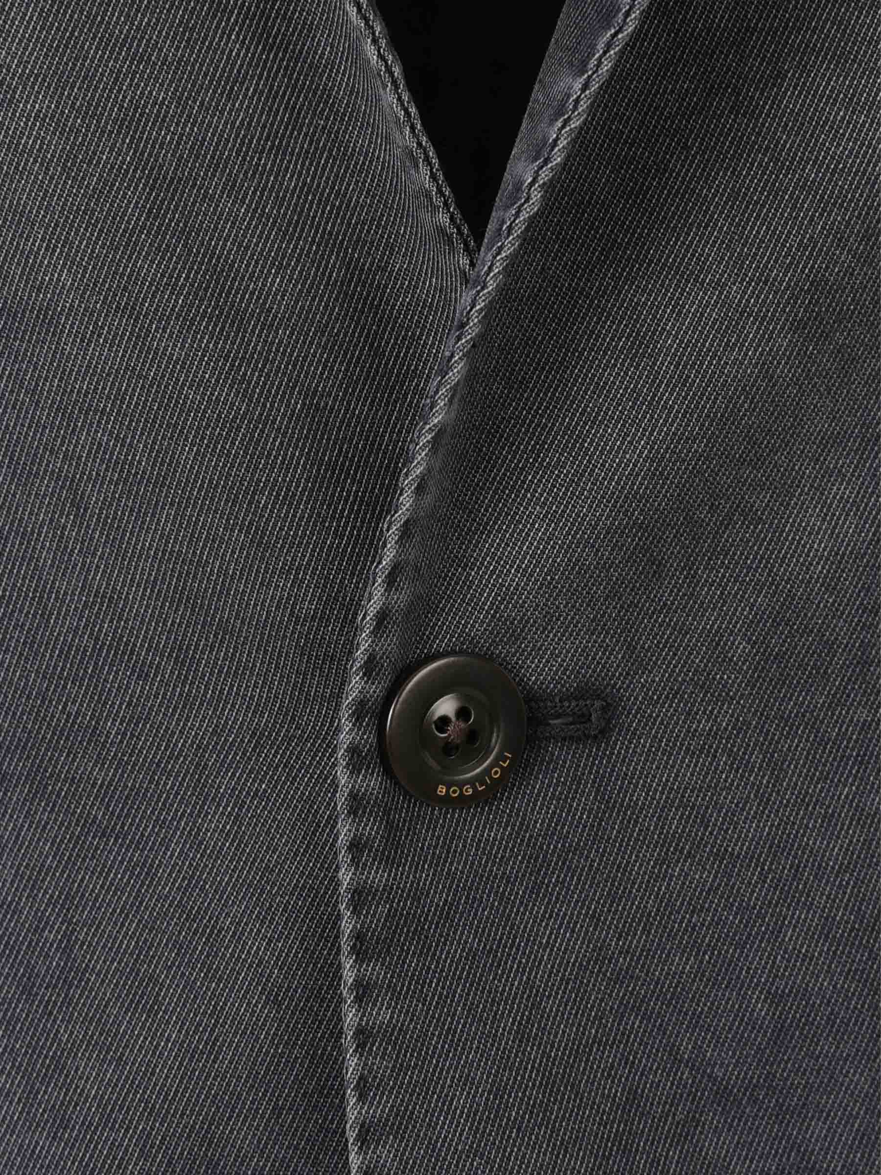 Outlet online Boglioli Hombre Americana Recta Lana color Azul Marino sku 302-003540 01 - Foto 4