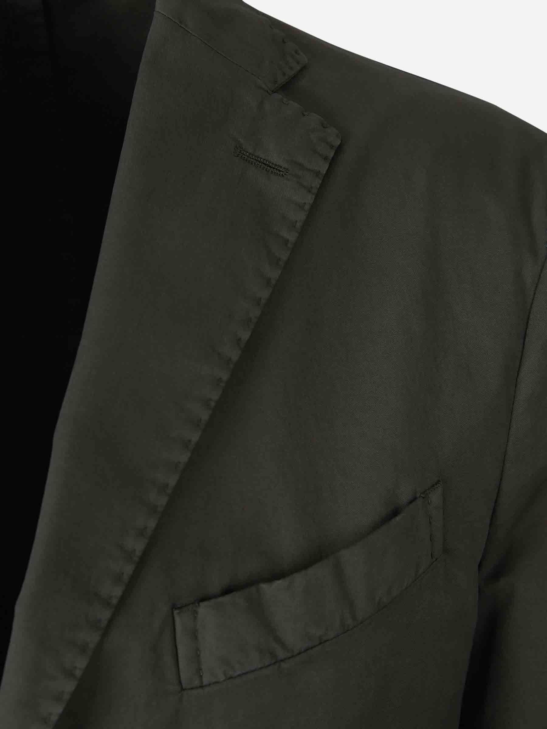 Boglioli Hombre Barcelona Americana Lisa Algodón color Verde Oscuro sku 302-003543 03 - Foto 3