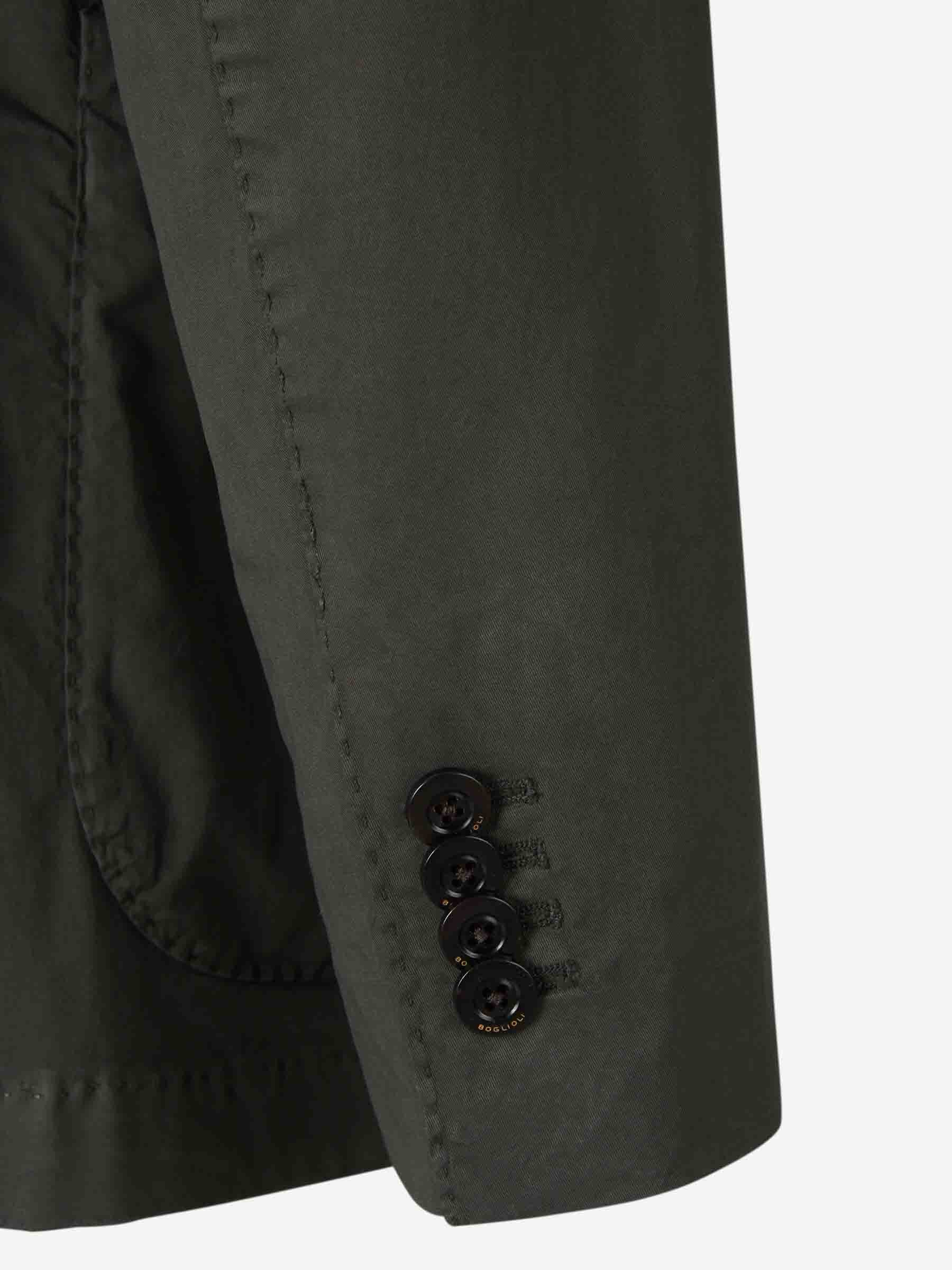 Boglioli Hombre Barcelona Americana Lisa Algodón color Verde Oscuro sku 302-003543 03 - Foto 5