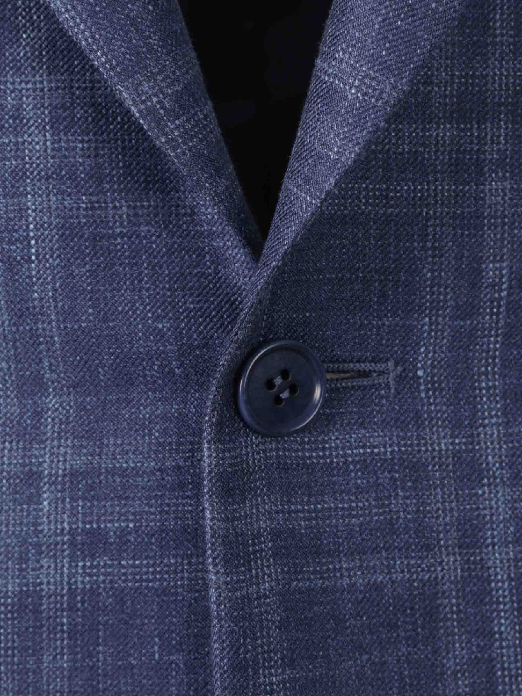 Canali Hombre Barcelona Americana Lana Cuadros color Azul Cobalto sku 302-003547 01 - Foto 4