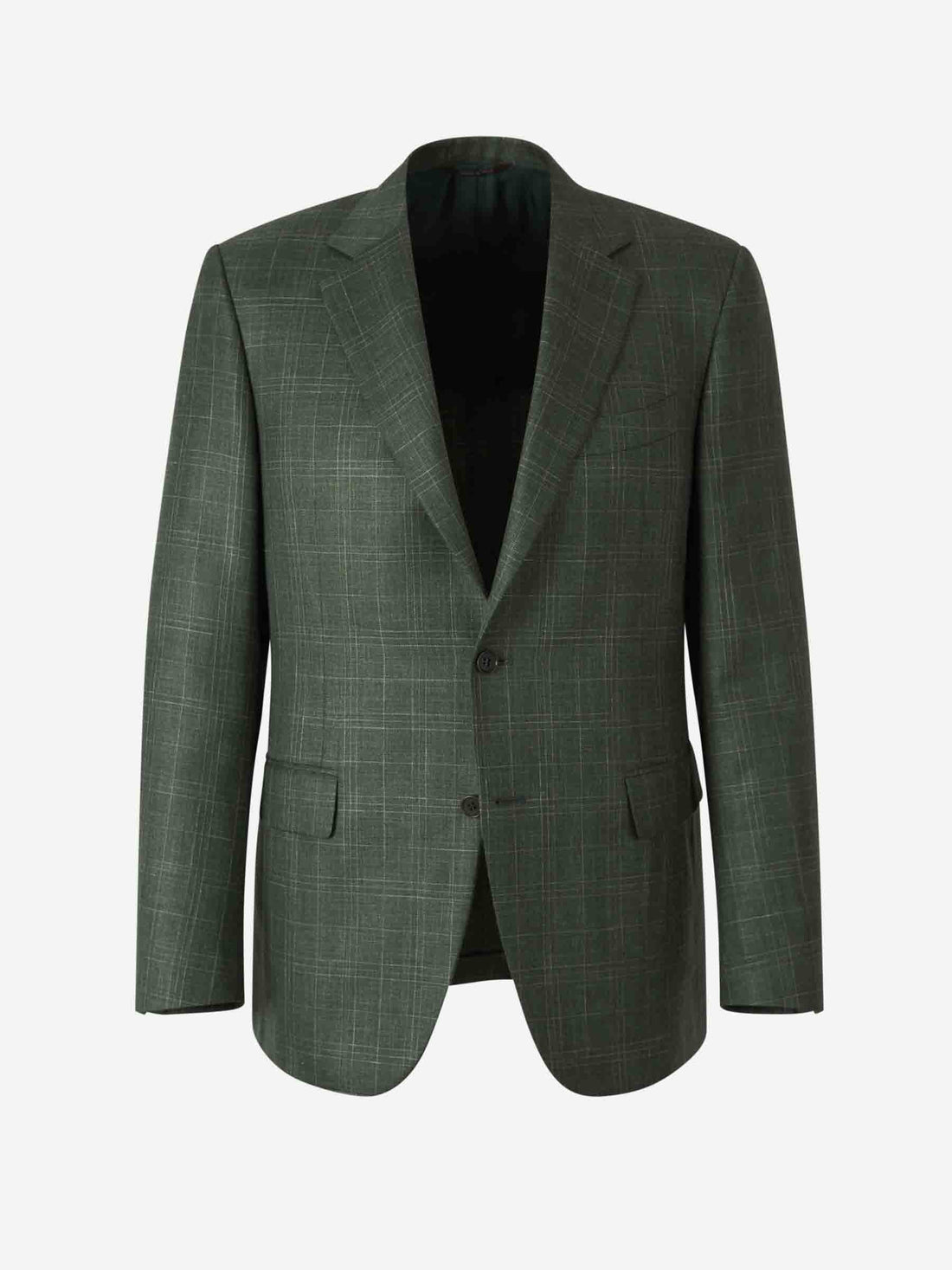 Canali Hombre Barcelona Americana Cuadro Fino color Verde Oscuro sku 302-003552 01 - Foto 1