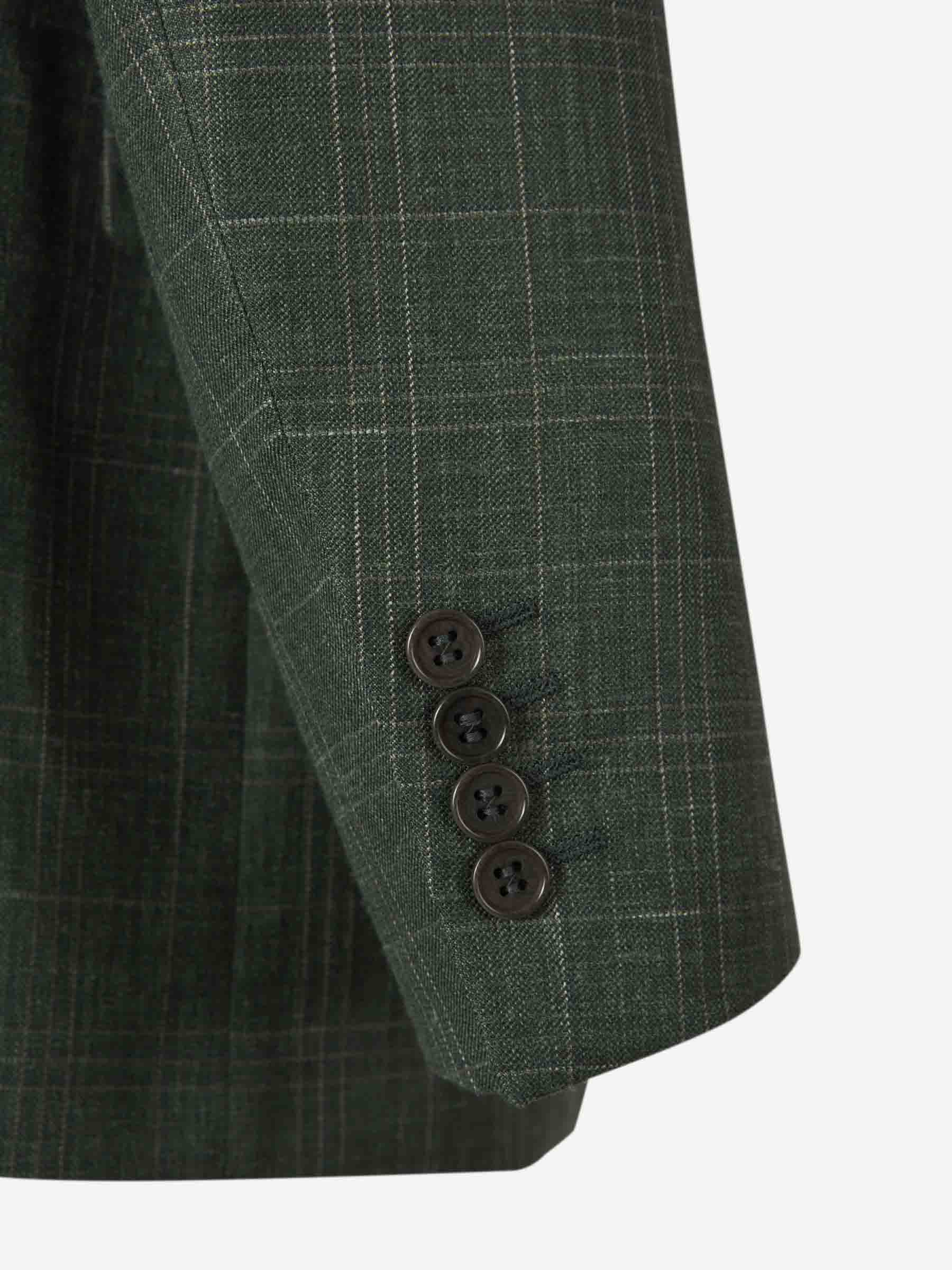 Outlet online Canali Hombre Americana Cuadro Fino color Verde Oscuro sku 302-003552 01 - Foto 5