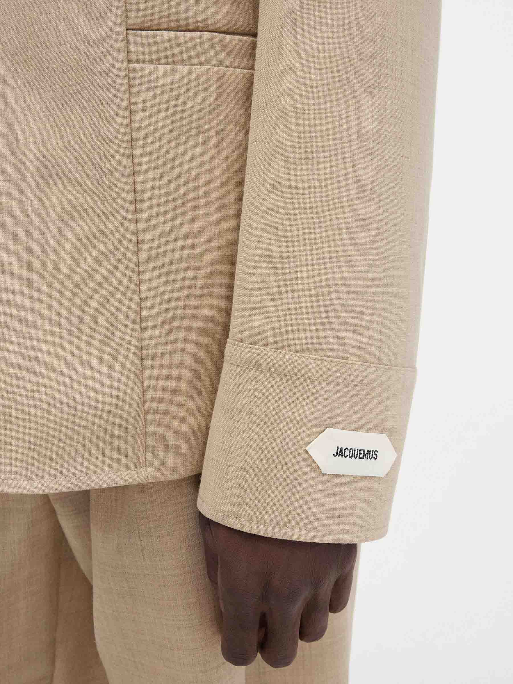 Outlet online Jacquemus Hombre Americana Recta Canevas color Beige sku 302-003556 01 - Foto 5