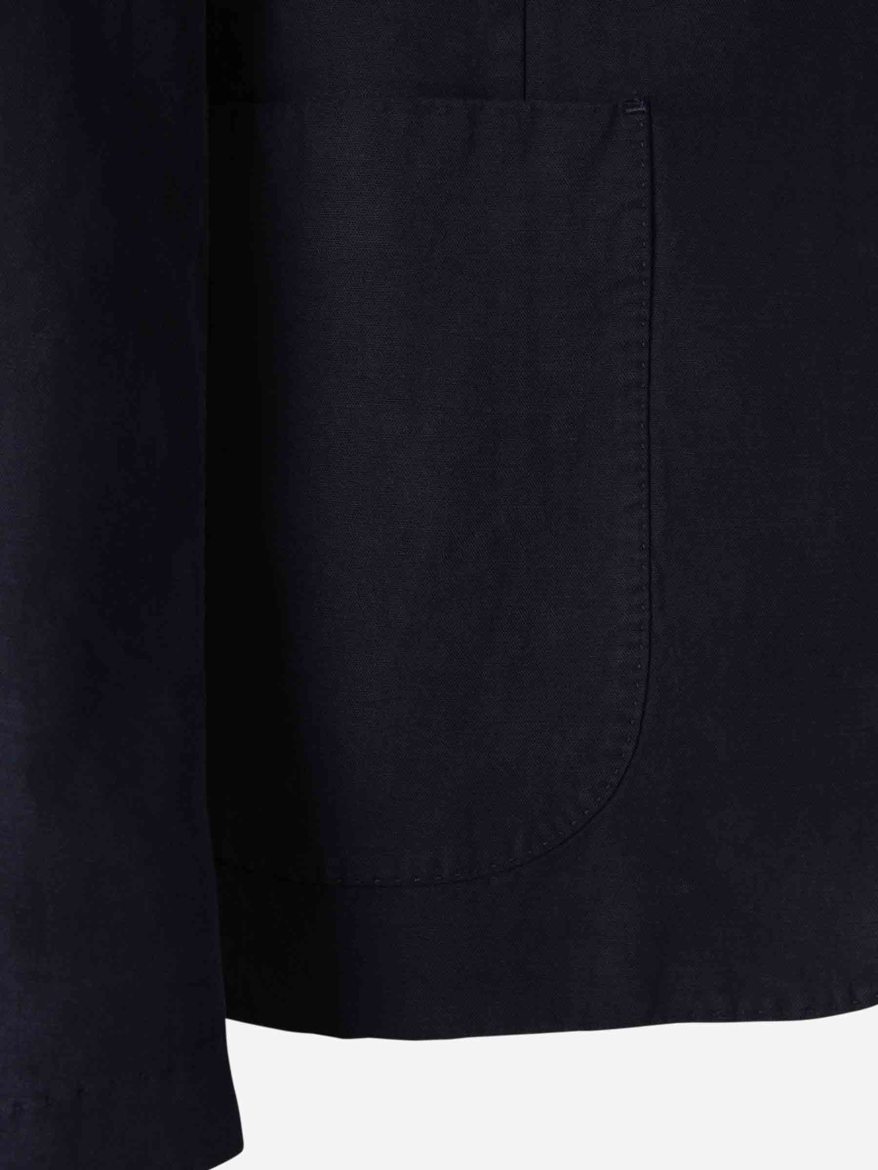 Officine Générale Hombre Barcelona Americana Recta Lino color Azul Marino sku 302-003575 01 - Foto 4
