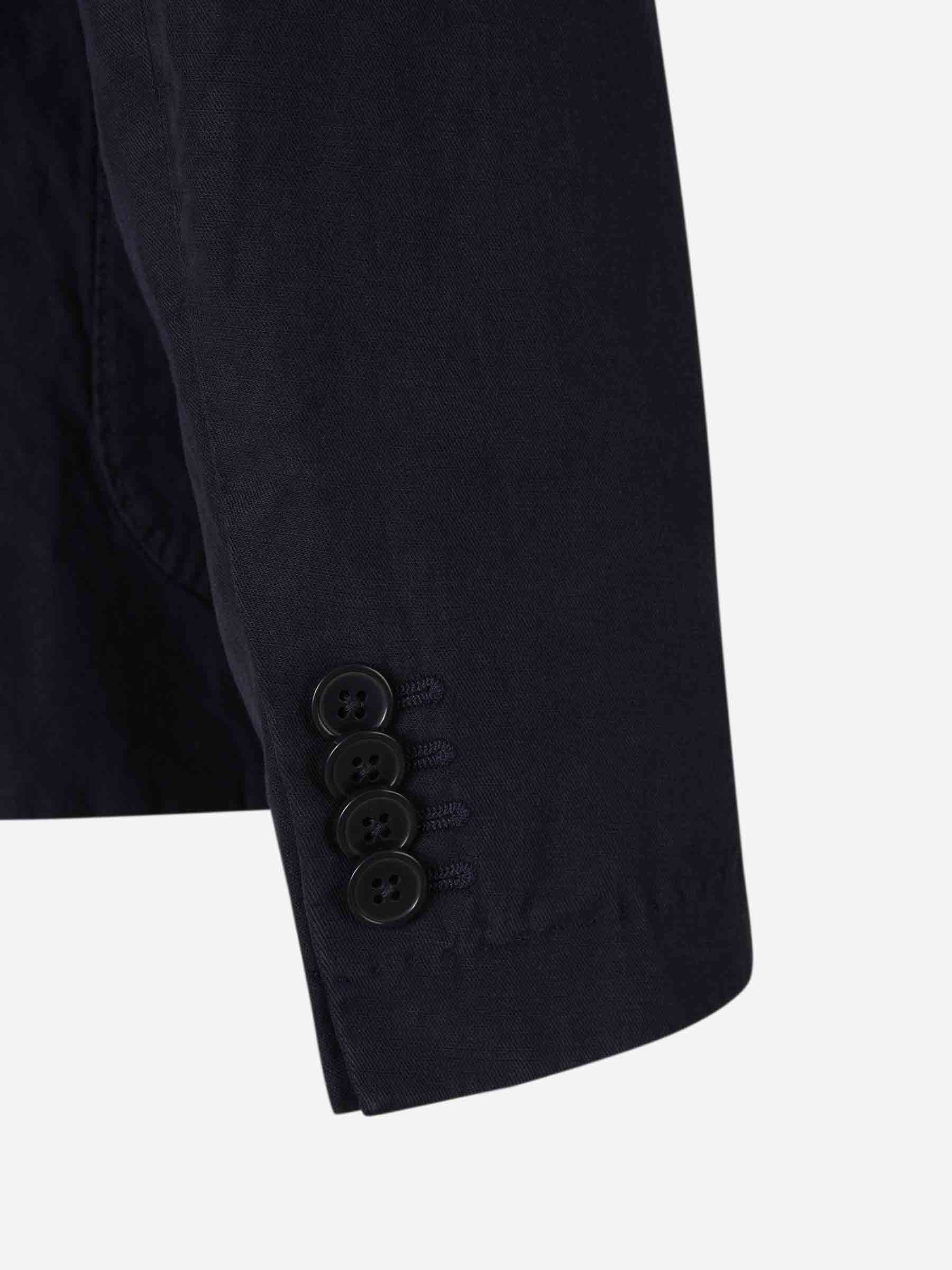 Officine Générale Hombre Barcelona Americana Recta Lino color Azul Marino sku 302-003575 01 - Foto 5