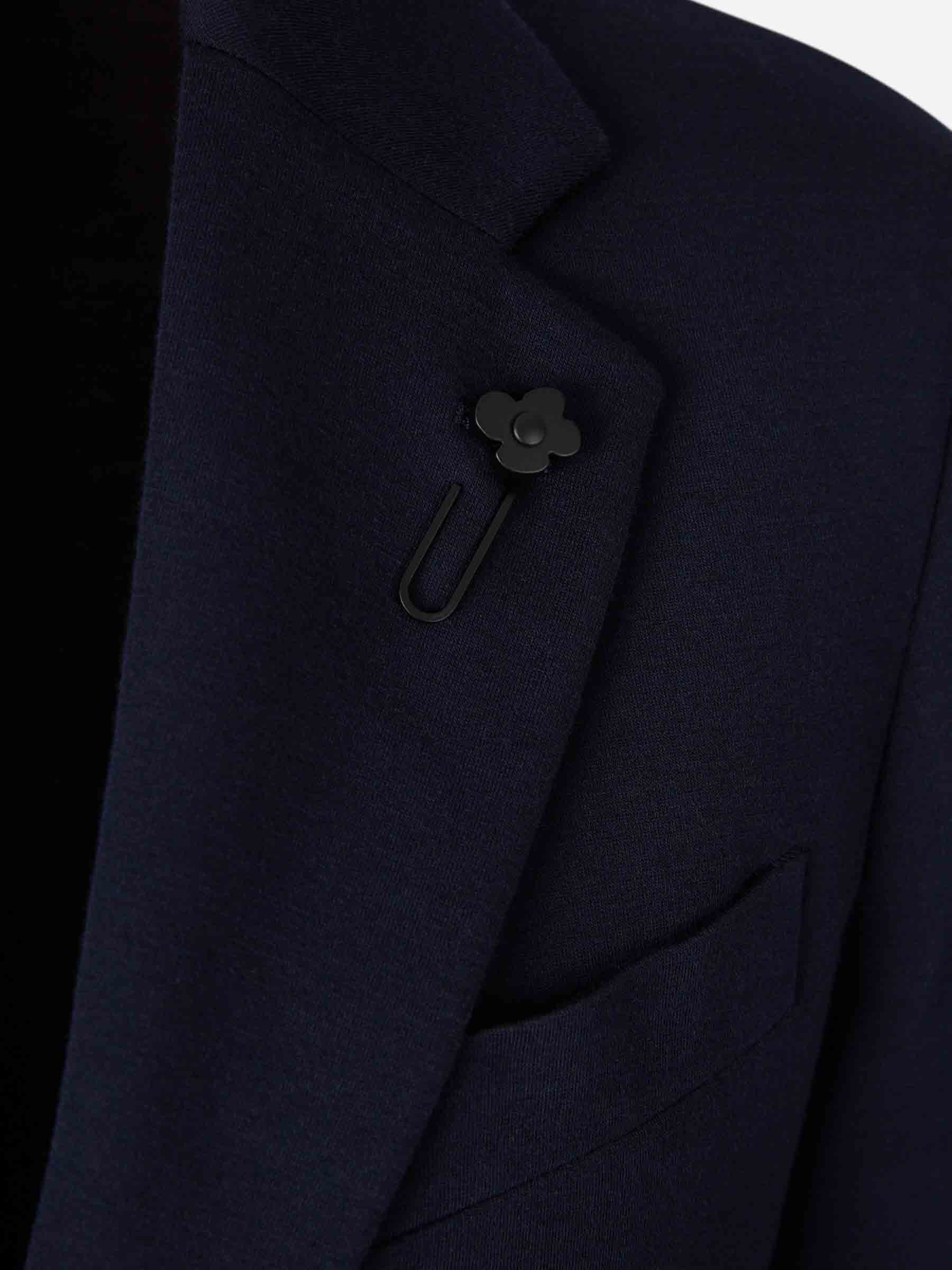 Outlet online Lardini Hombre Americana Recta Lana color Azul Marino sku 302-003608 01 - Foto 3