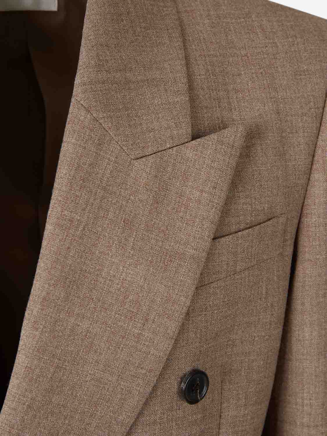 Outlet online Saint Laurent Hombre Americana Cruzada Lana color Beige sku 302-003621 01 - Foto 3