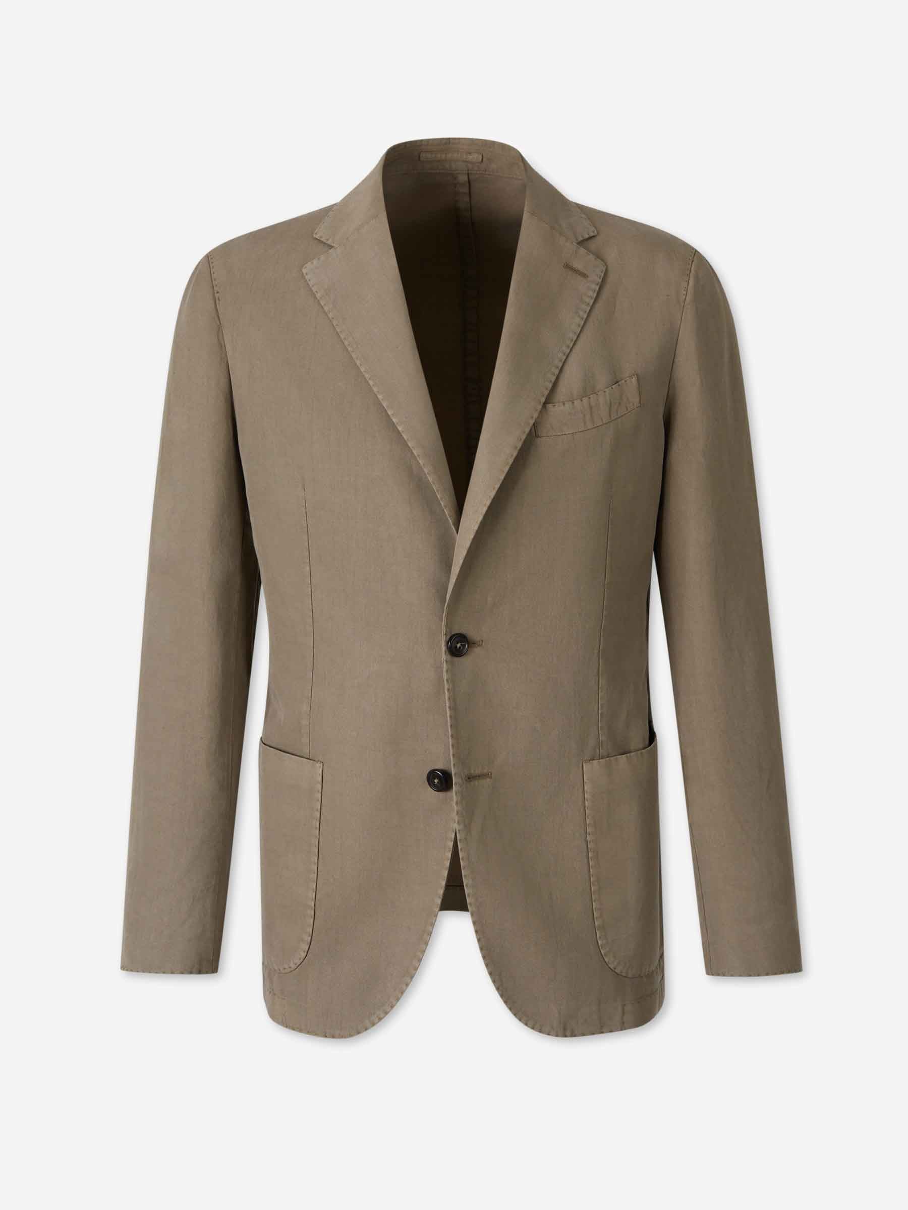 Santa Eulalia Hombre Barcelona Americana Recta Lisa color Taupe sku 302-003671 02 - Foto 1