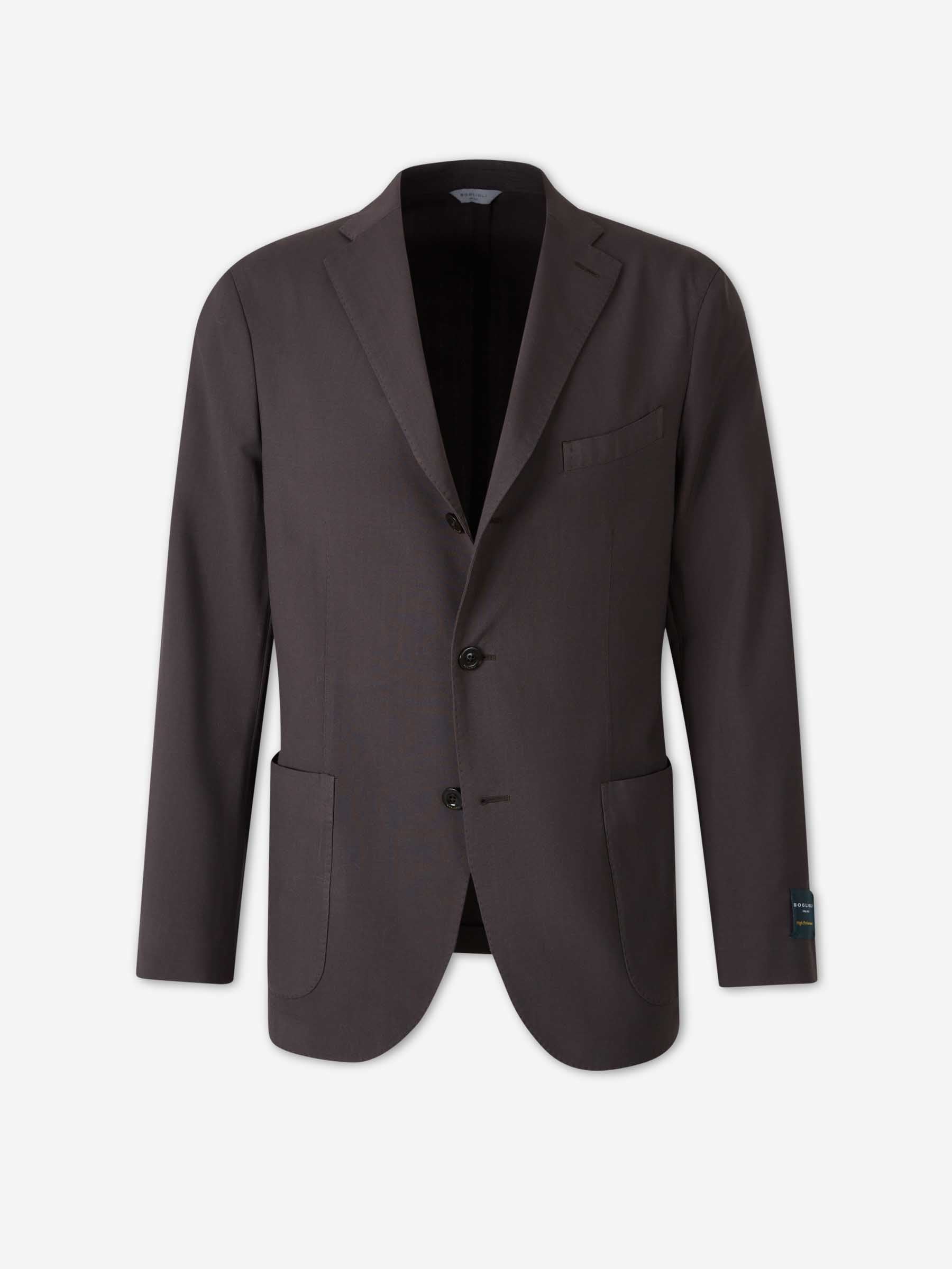 Boglioli Hombre Barcelona Americana Recta Lana color Marrón Oscuro sku 302-003686 01 - Foto 1