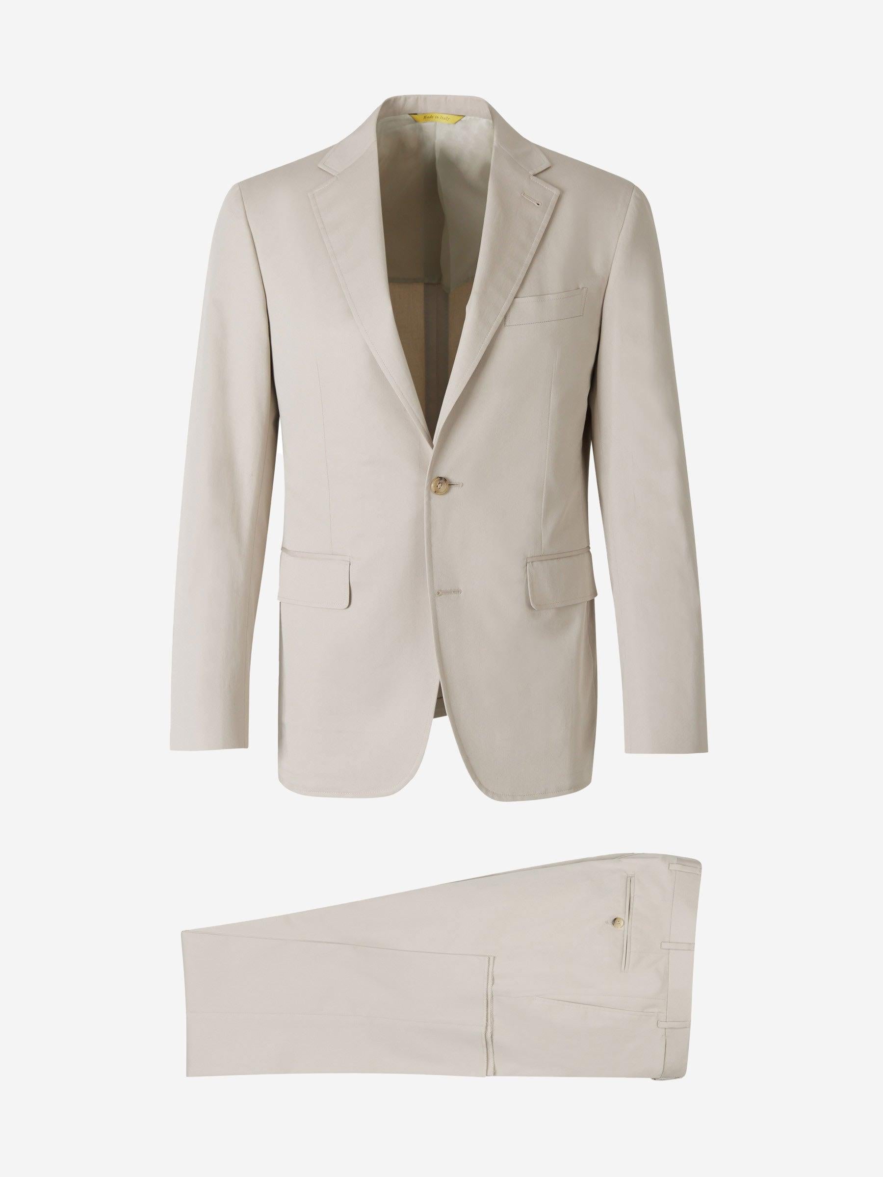 Canali Traje Kei Algodón color Gris Claro sku 311-000336 03 - Foto 1