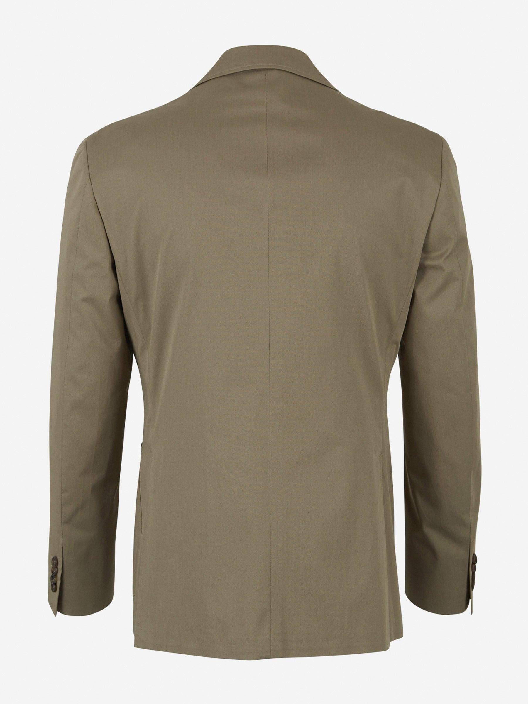 Canali Traje Kei Algodón color Verde Militar sku 311-000336 02 - Foto 5