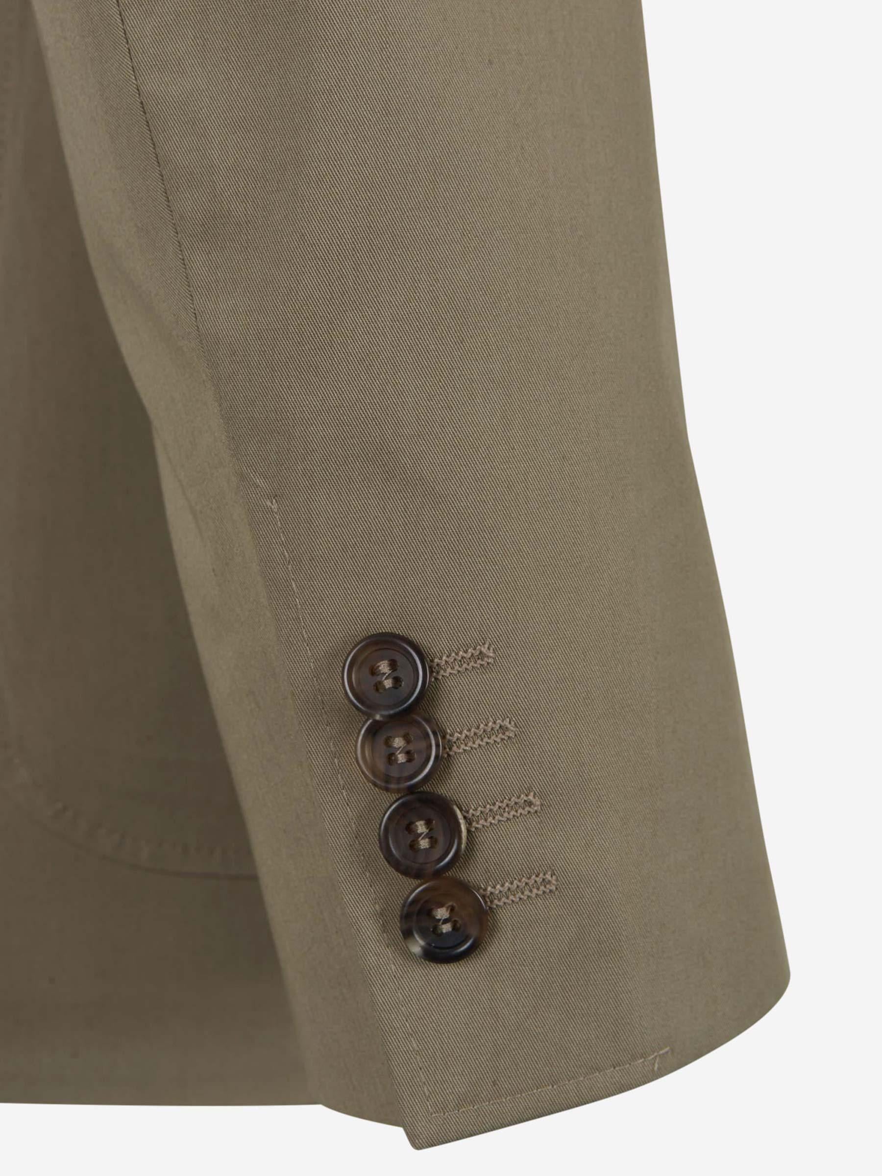 Canali Traje Kei Algodón color Verde Militar sku 311-000336 02 - Foto 8