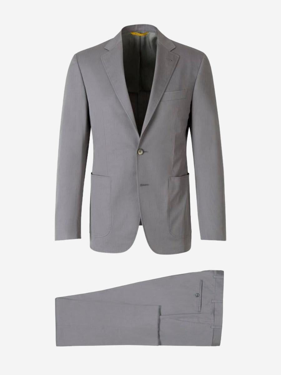 Outlet online Canali Hombre Traje Kei Algodón color Gris Claro sku 311-000336 03 - Foto 1