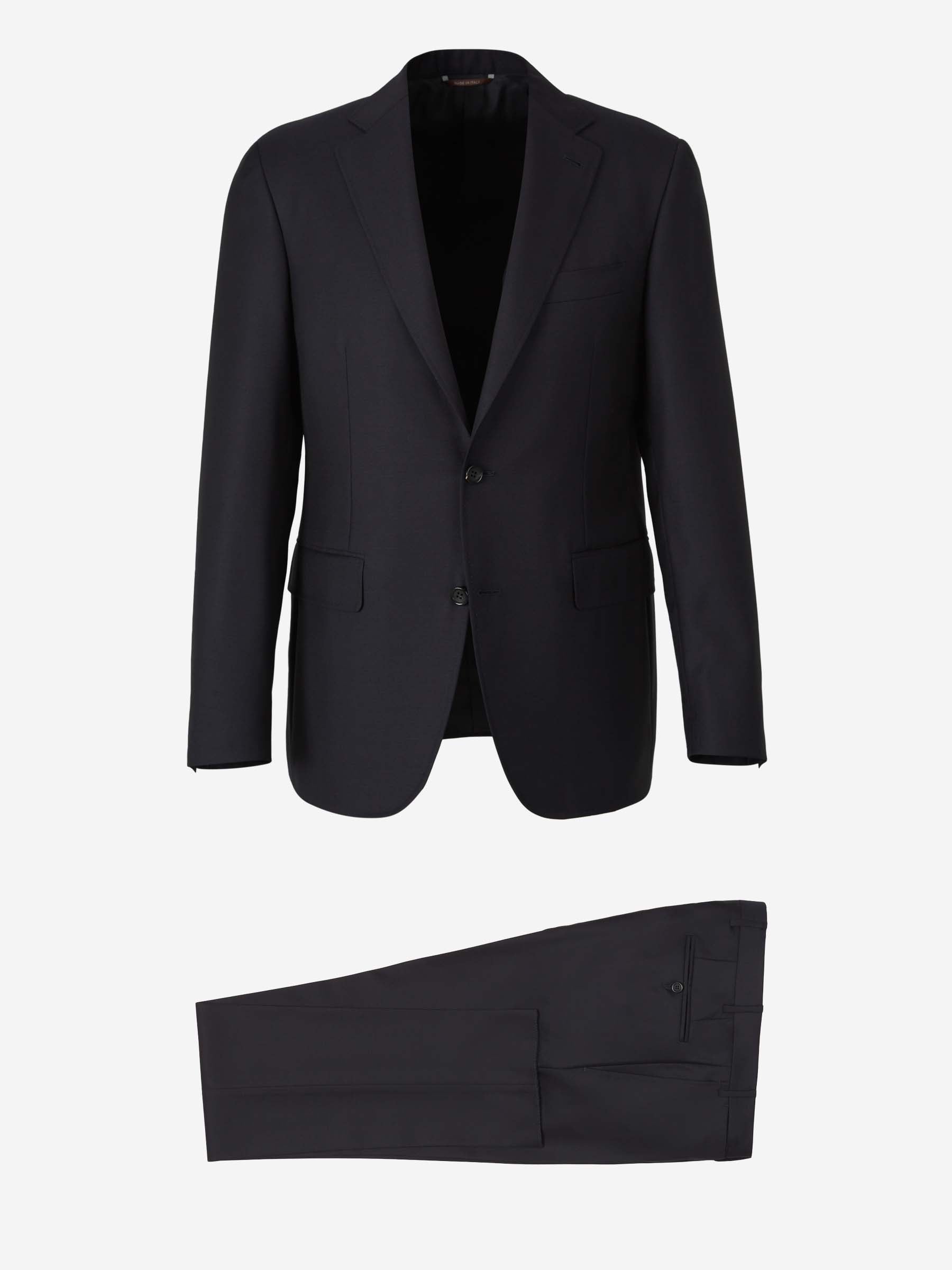 Outlet online Canali Hombre Traje Liso Lana color Azul Noche sku 311-000358 01 - Foto 1