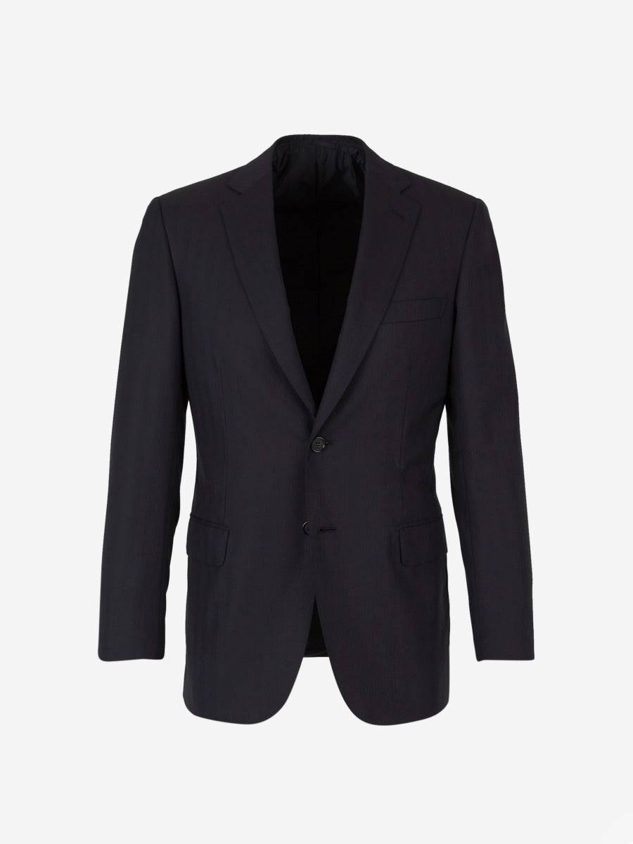 Outlet online Brioni Hombre Traje de lana Herringbone color Negro sku 312-002461 01 - Foto 1