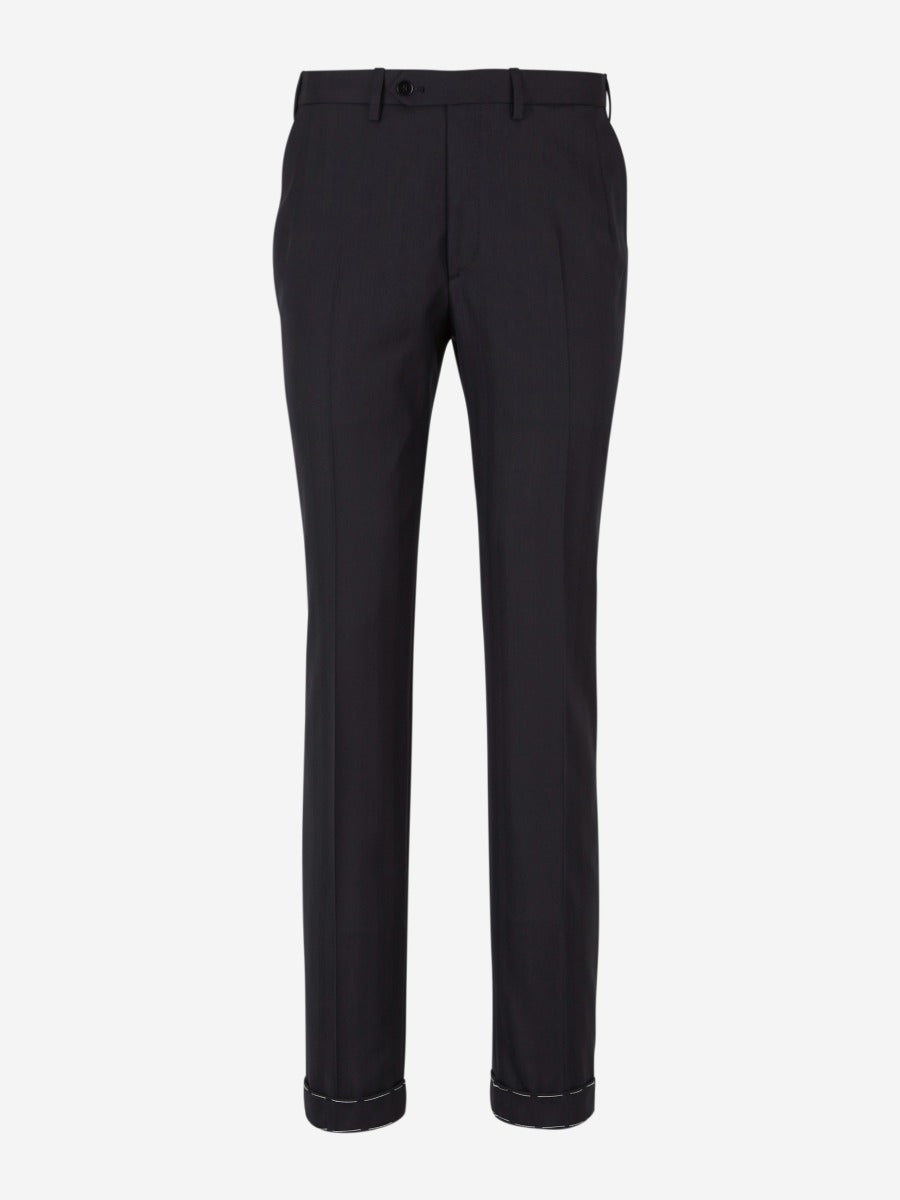 Outlet online Brioni Hombre Traje de lana Herringbone color Negro sku 312-002461 01 - Foto 6