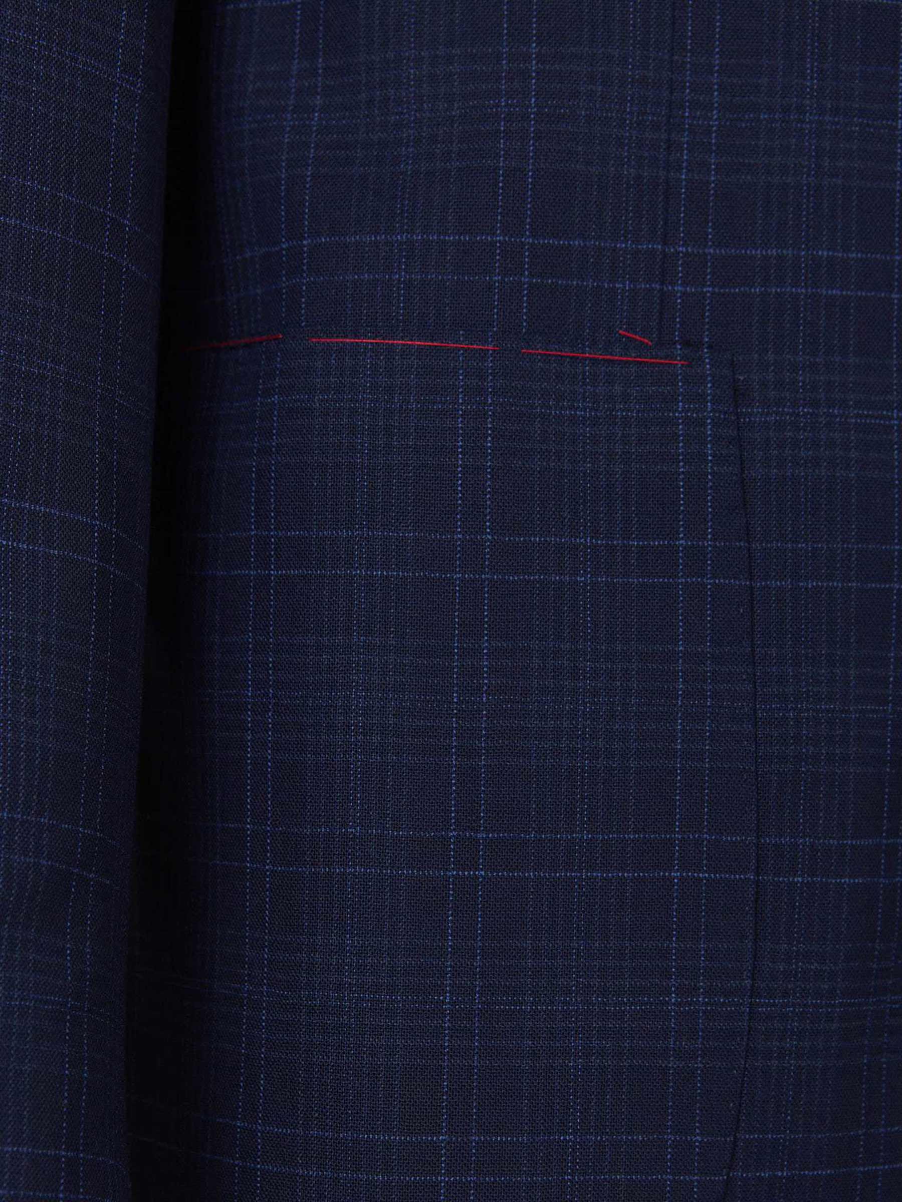Outlet online Isaia Hombre Traje Cuadros Gregory color Azul Marino sku 312-002510 01 - Foto 5