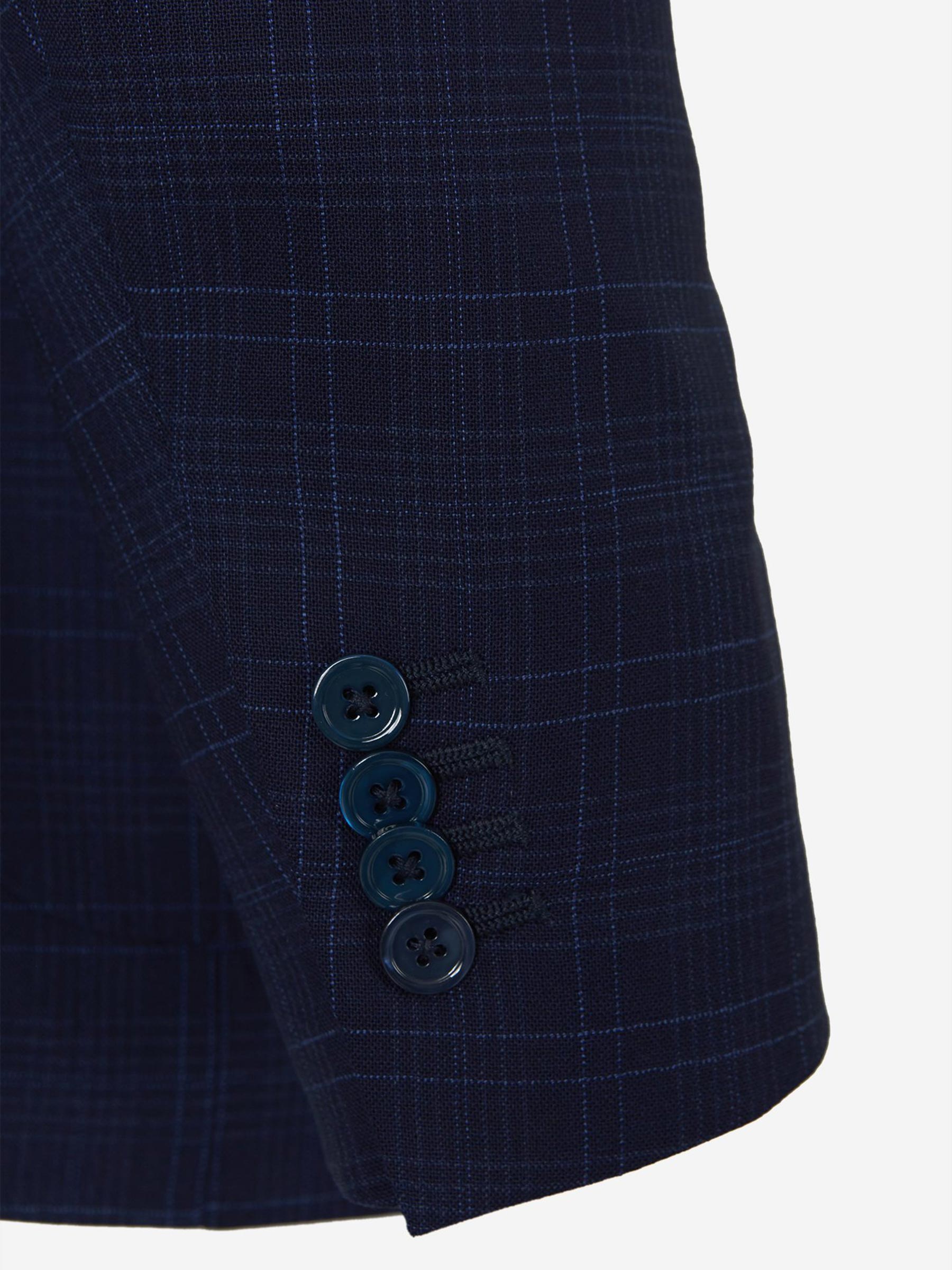 Outlet online Isaia Hombre Traje Cuadros Gregory color Azul Marino sku 312-002510 01 - Foto 6