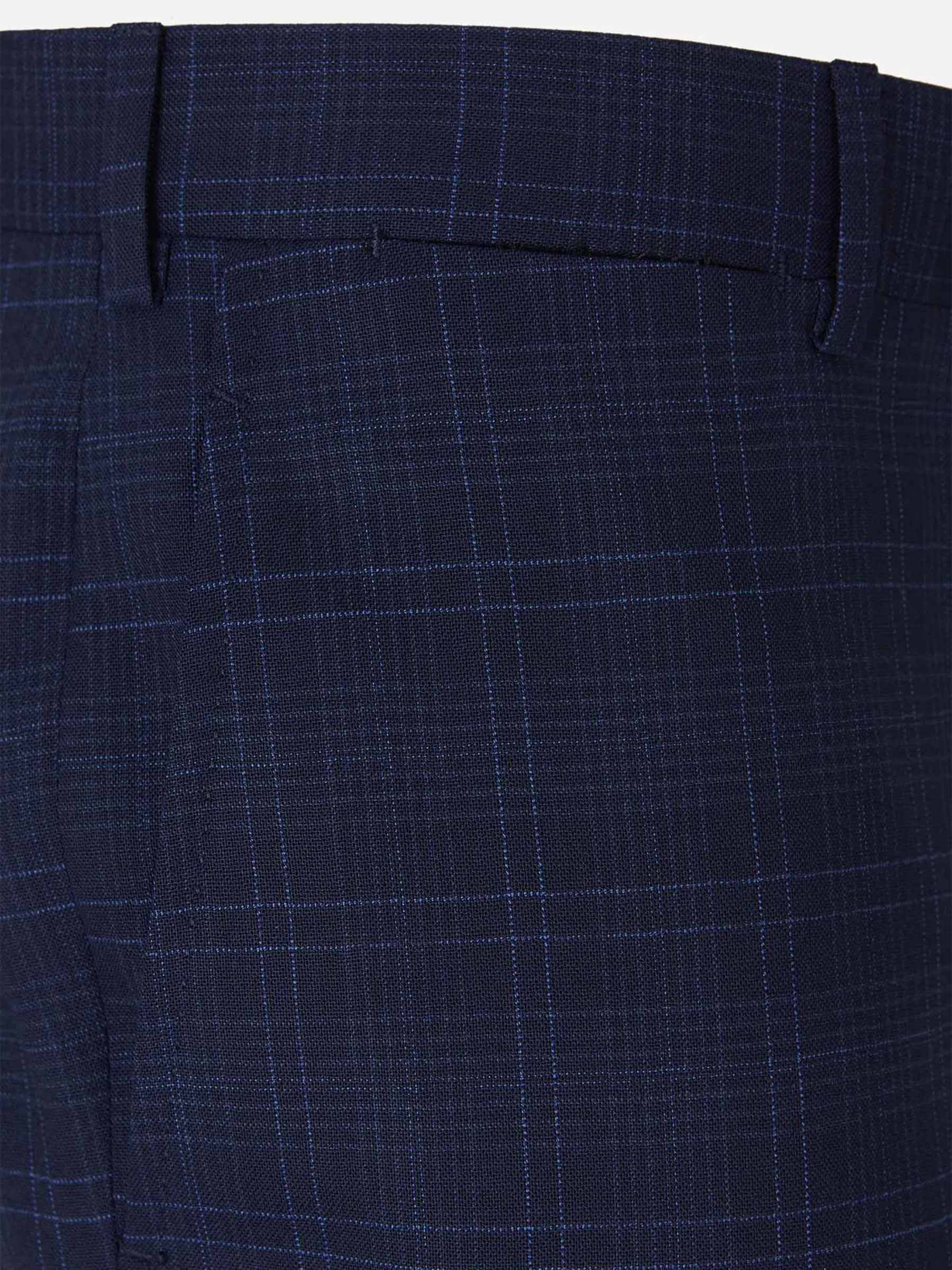 Outlet online Isaia Hombre Traje Cuadros Gregory color Azul Marino sku 312-002510 01 - Foto 9