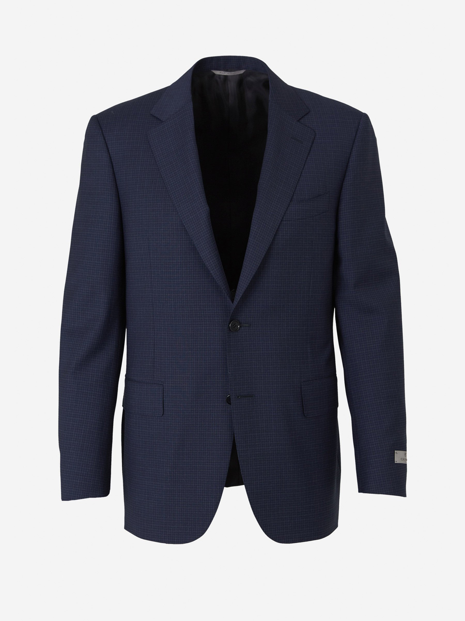 Outlet online Canali Hombre Traje Lana Cuadros color Azul Marino sku 312-002522 01 - Foto 2