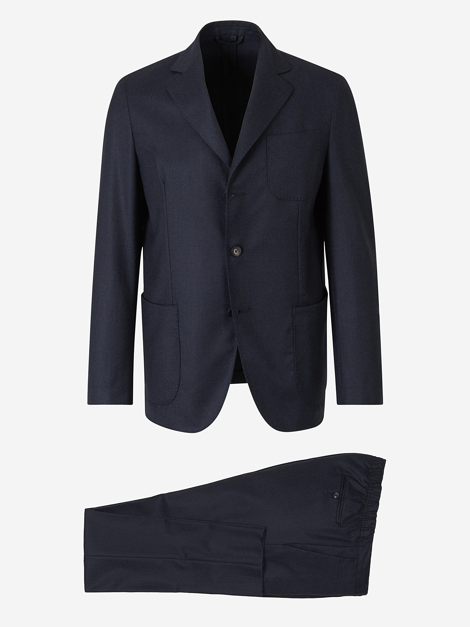 Outlet online Borrelli Hombre Traje Vivara Lana color Azul Marino sku 312-002555 01 - Foto 1