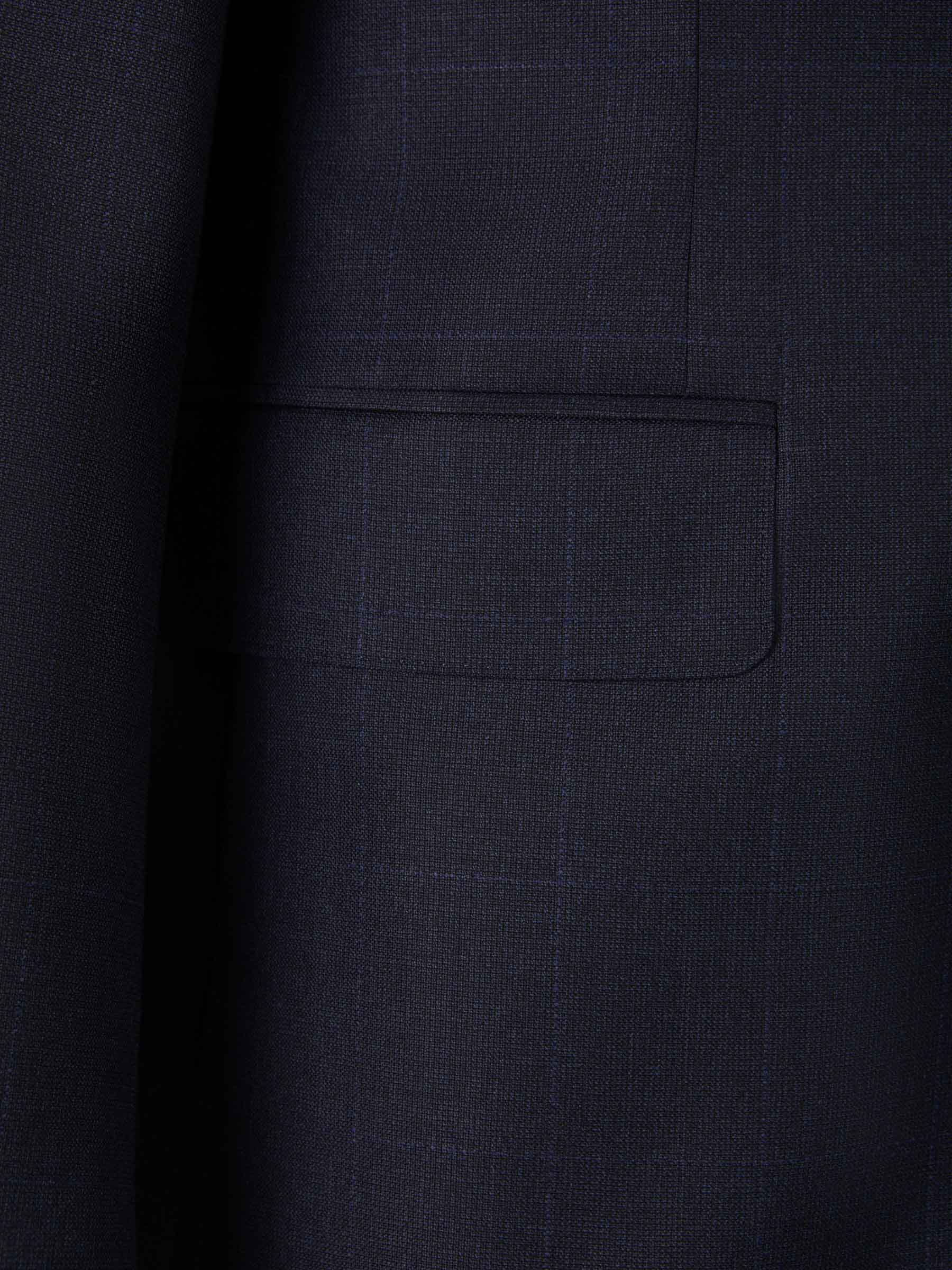 Outlet online Canali Hombre Traje Motivo Cuadros Lana color Gris Oscuro sku 312-002712 01 - Foto 4