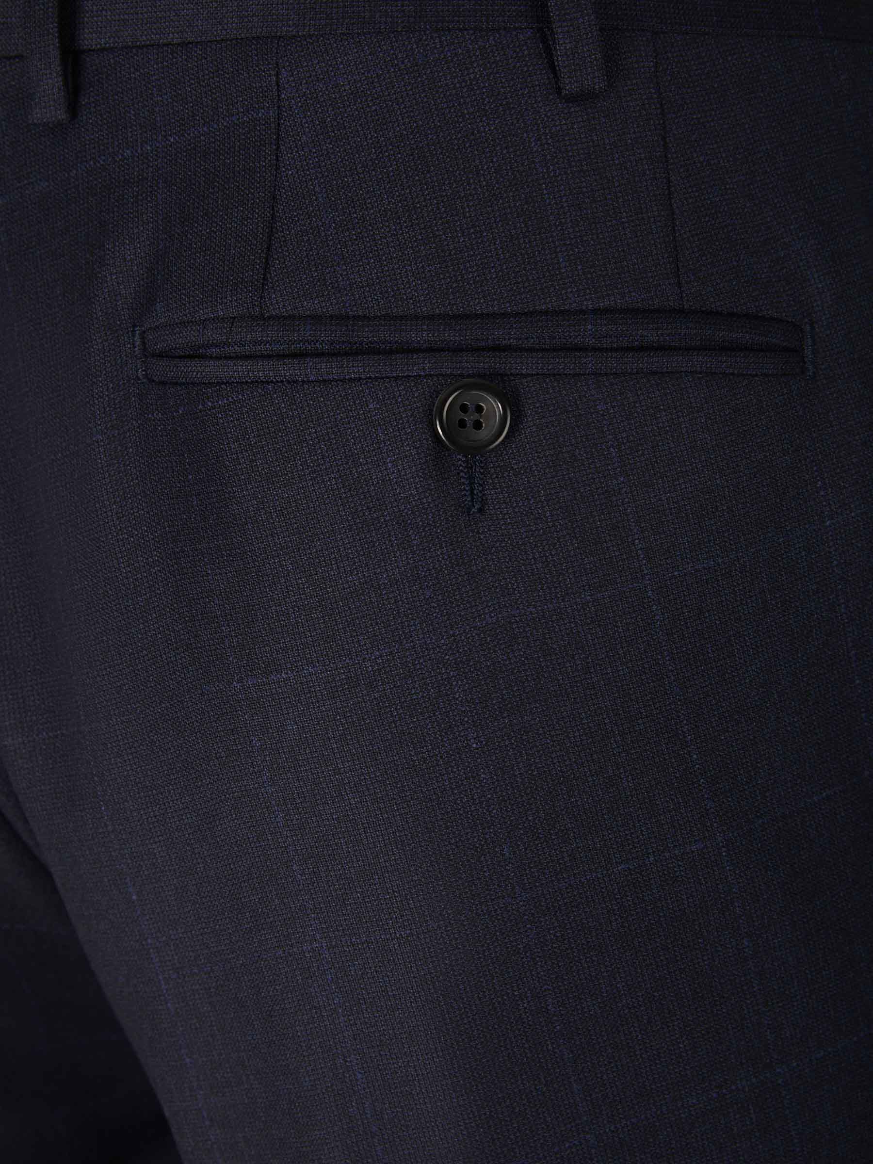 Outlet online Canali Hombre Traje Motivo Cuadros Lana color Gris Oscuro sku 312-002712 01 - Foto 9