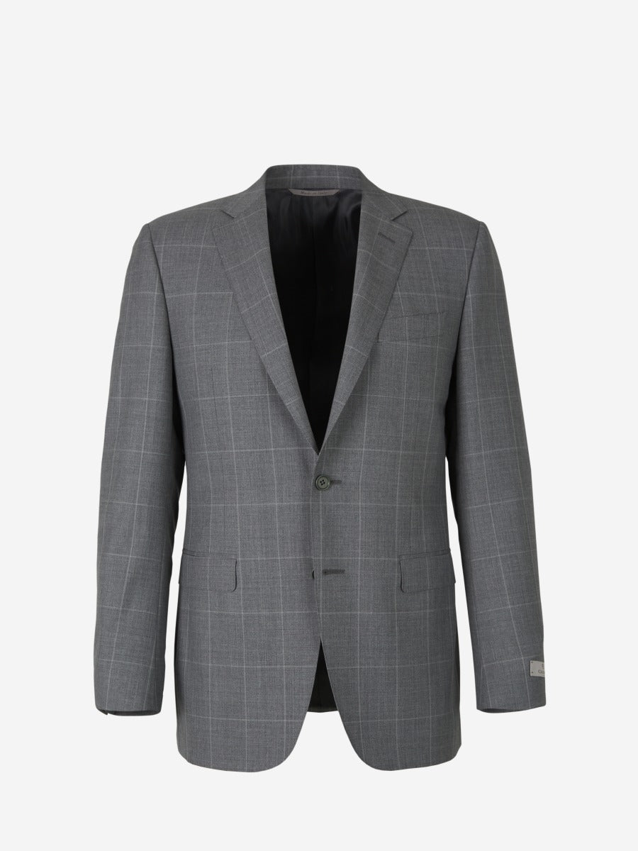 Outlet online Canali Hombre Traje Motivo Cuadros color Gris Claro sku 312-002734 01 - Foto 2