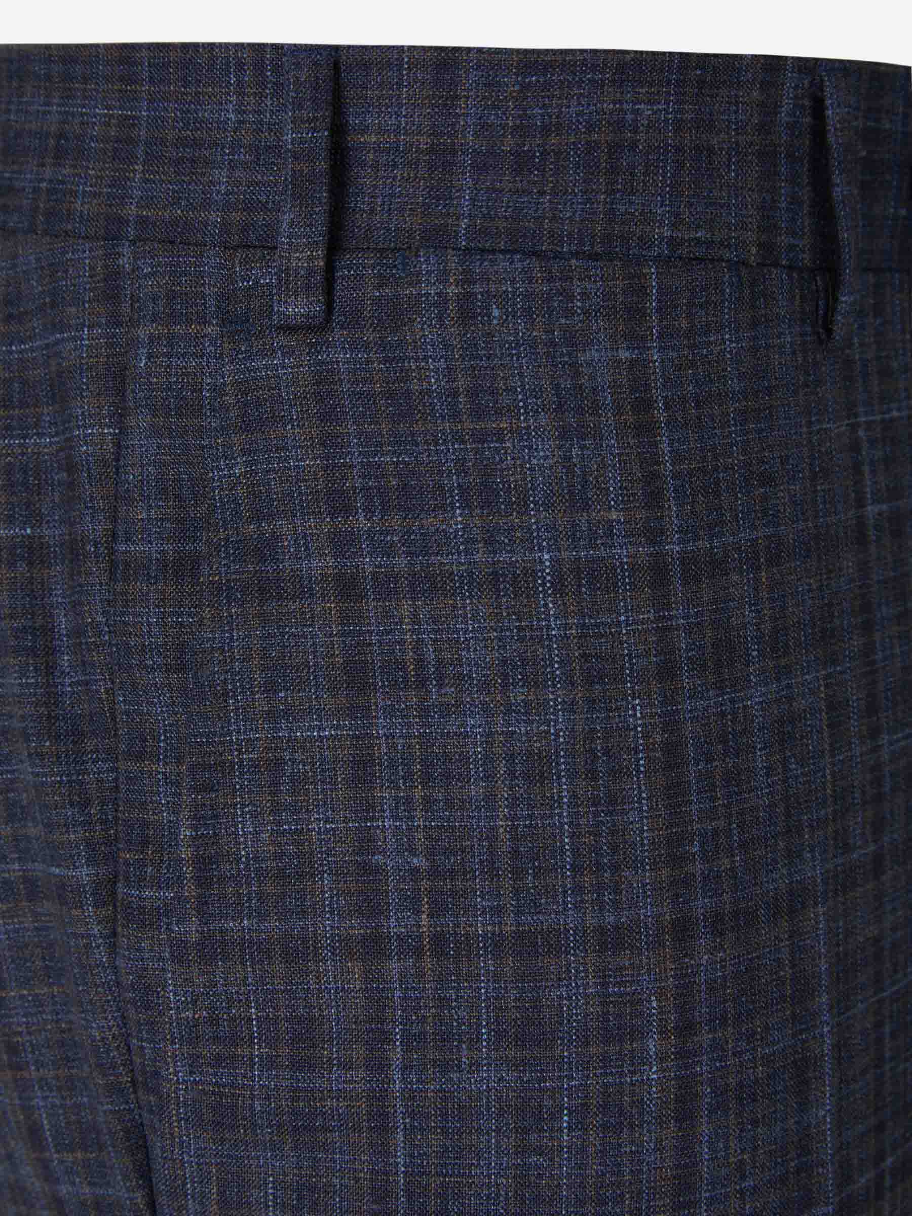 Outlet online Canali Hombre Traje Motivo Cuadros color Azul Cobalto sku 312-002738 01 - Foto 8