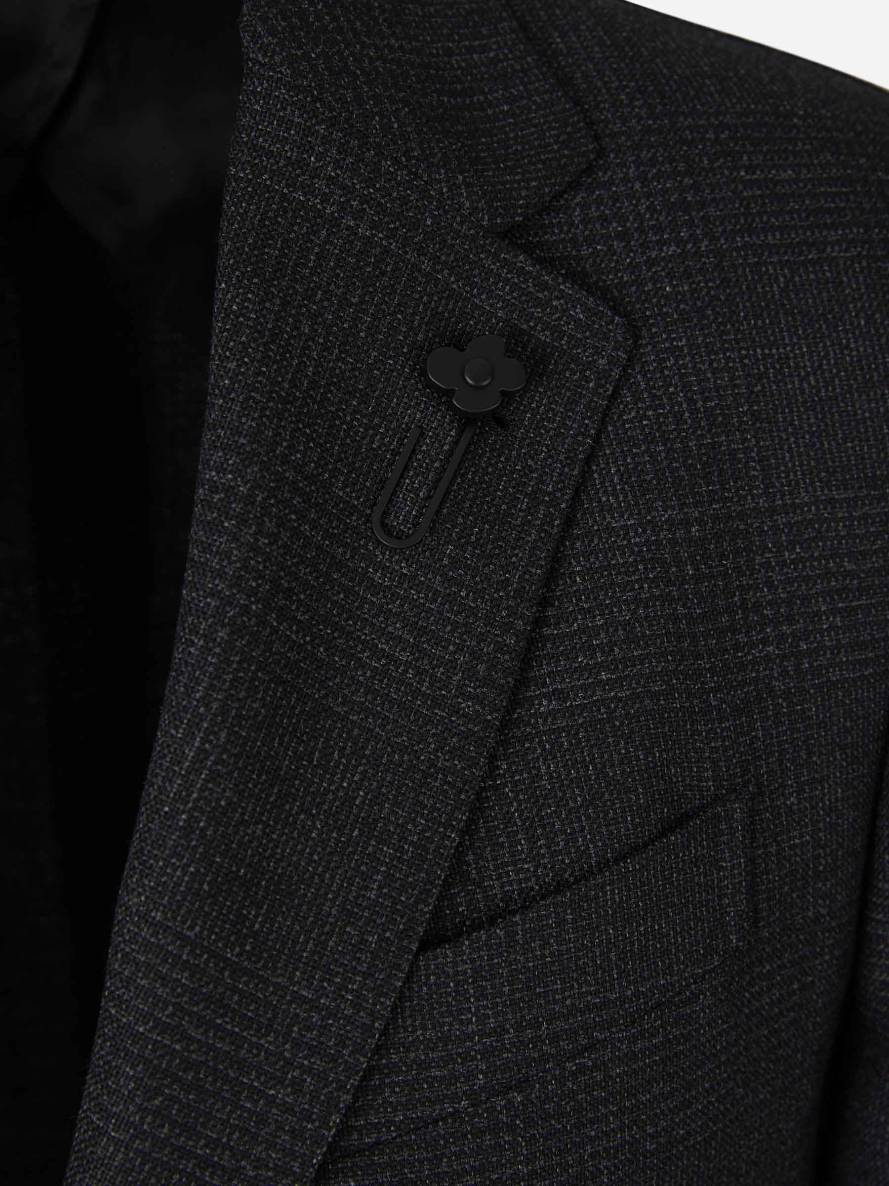 Outlet online Lardini Hombre Traje Motivo Cuadros color Gris Oscuro sku 312-002748 01 - Foto 3