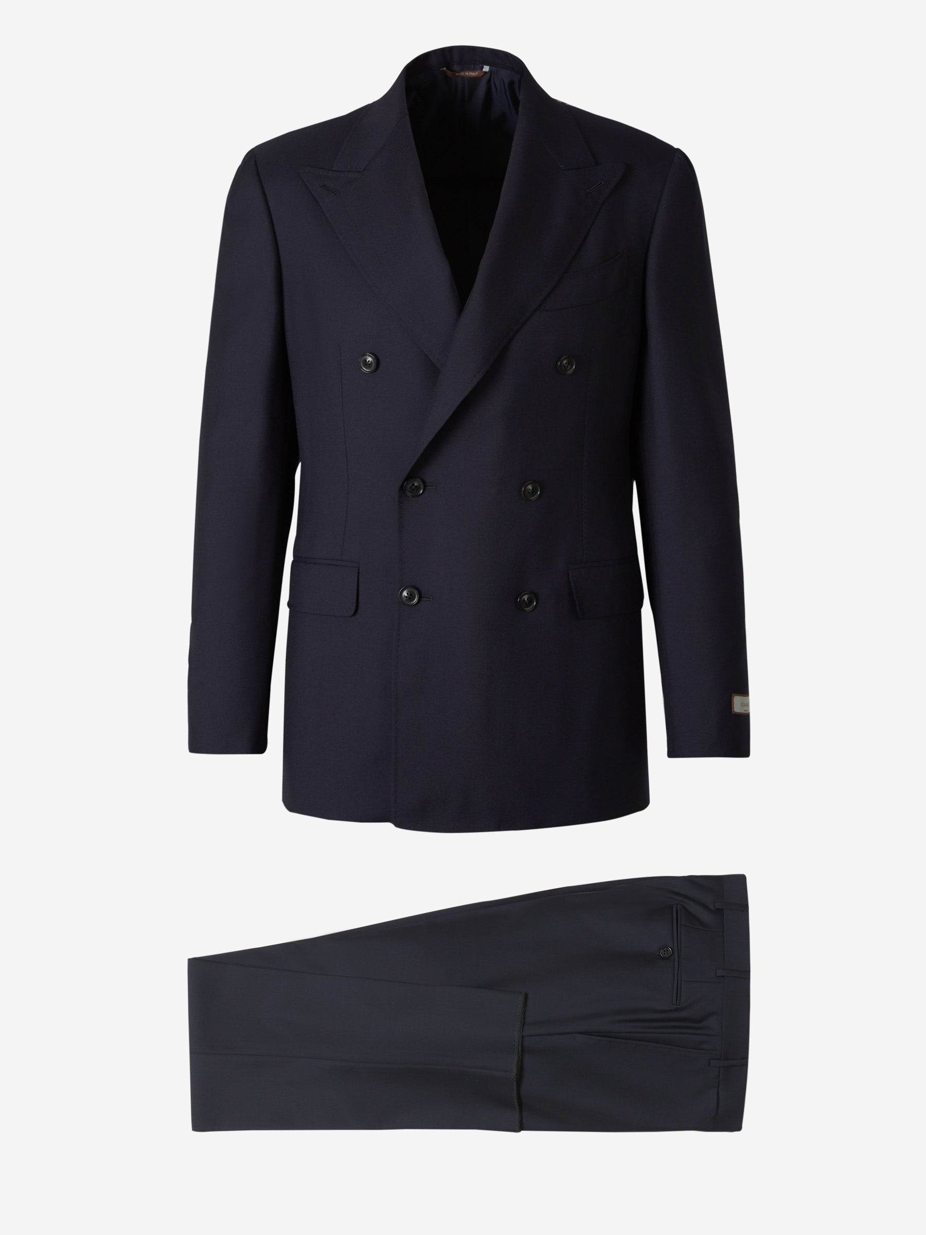 Outlet online Canali Hombre Traje Liso Cashmere color Azul Noche sku 312-002756 01 - Foto 1