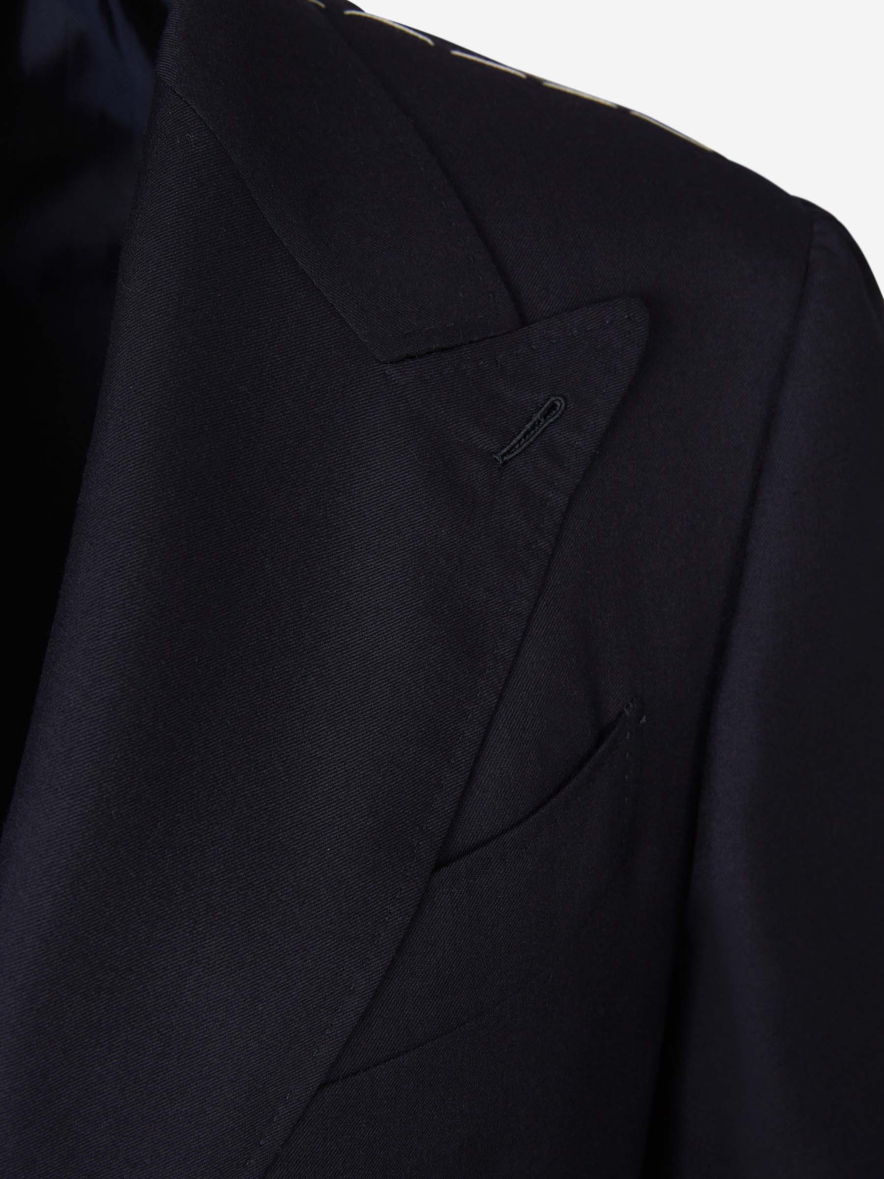 Outlet online Canali Hombre Traje Liso Cashmere color Azul Noche sku 312-002756 01 - Foto 3