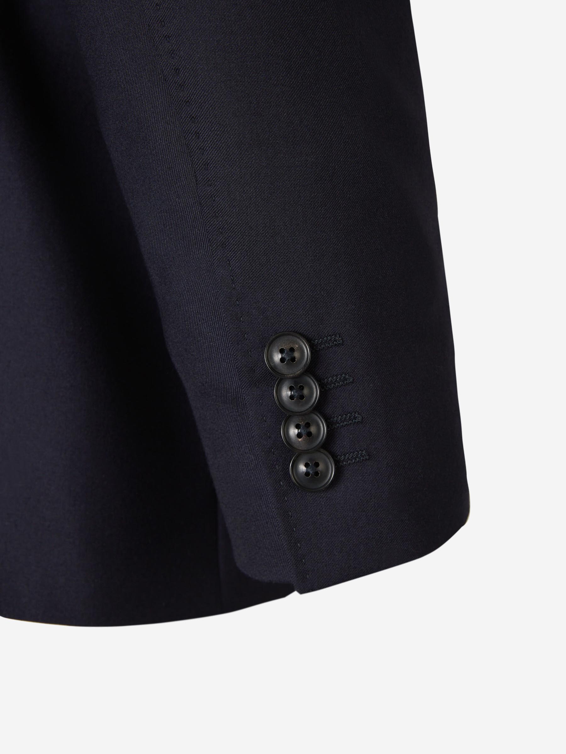 Outlet online Canali Hombre Traje Liso Cashmere color Azul Noche sku 312-002756 01 - Foto 5