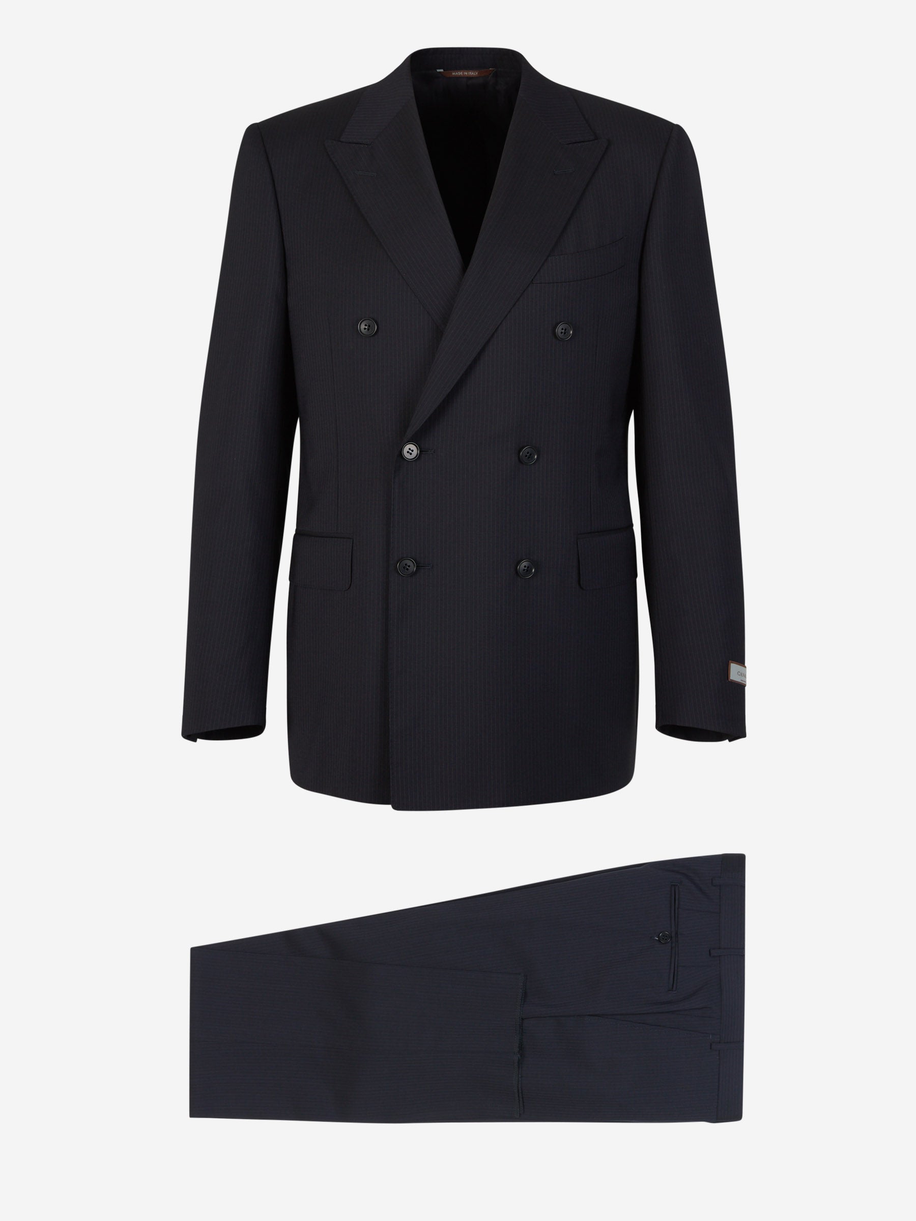 Outlet online Canali Hombre Traje Lana Rayas color Negro sku 312-002761 01 - Foto 1