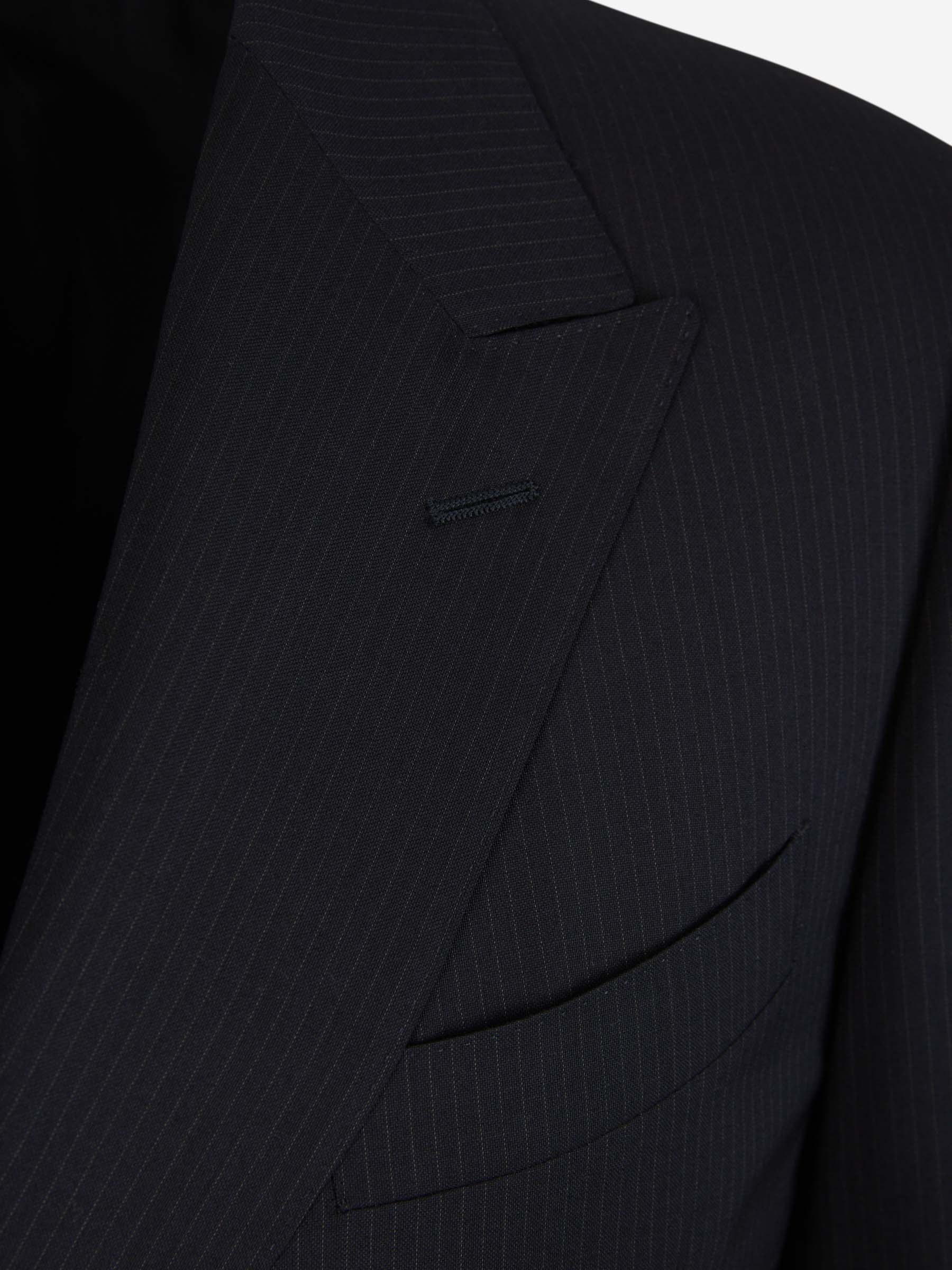 Outlet online Canali Hombre Traje Lana Rayas color Negro sku 312-002761 01 - Foto 3