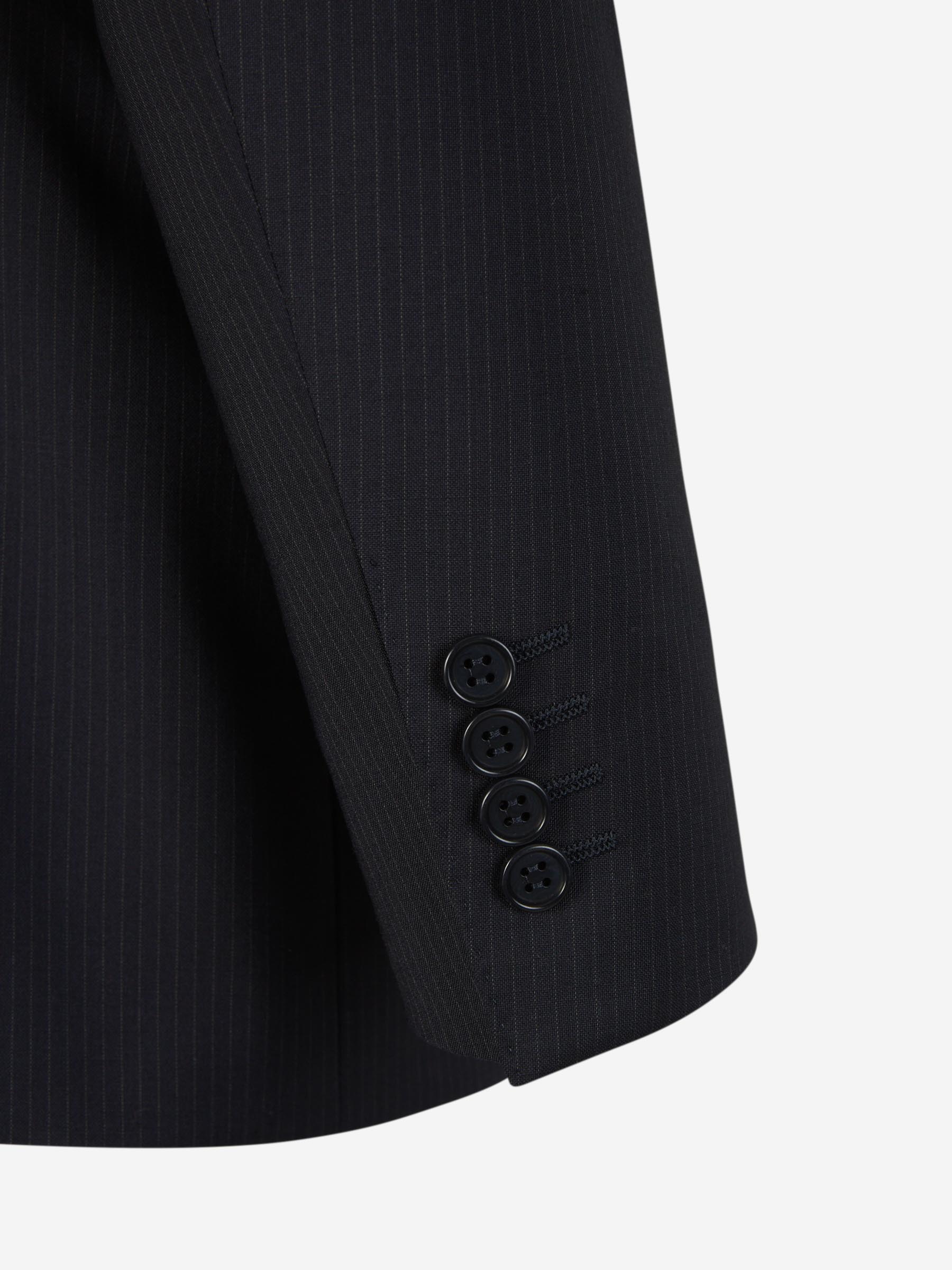 Outlet online Canali Hombre Traje Lana Rayas color Negro sku 312-002761 01 - Foto 5